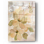 Epic Art 'White on White Floral II' by Silvia Vassileva, Acrylic Glass Wall Art