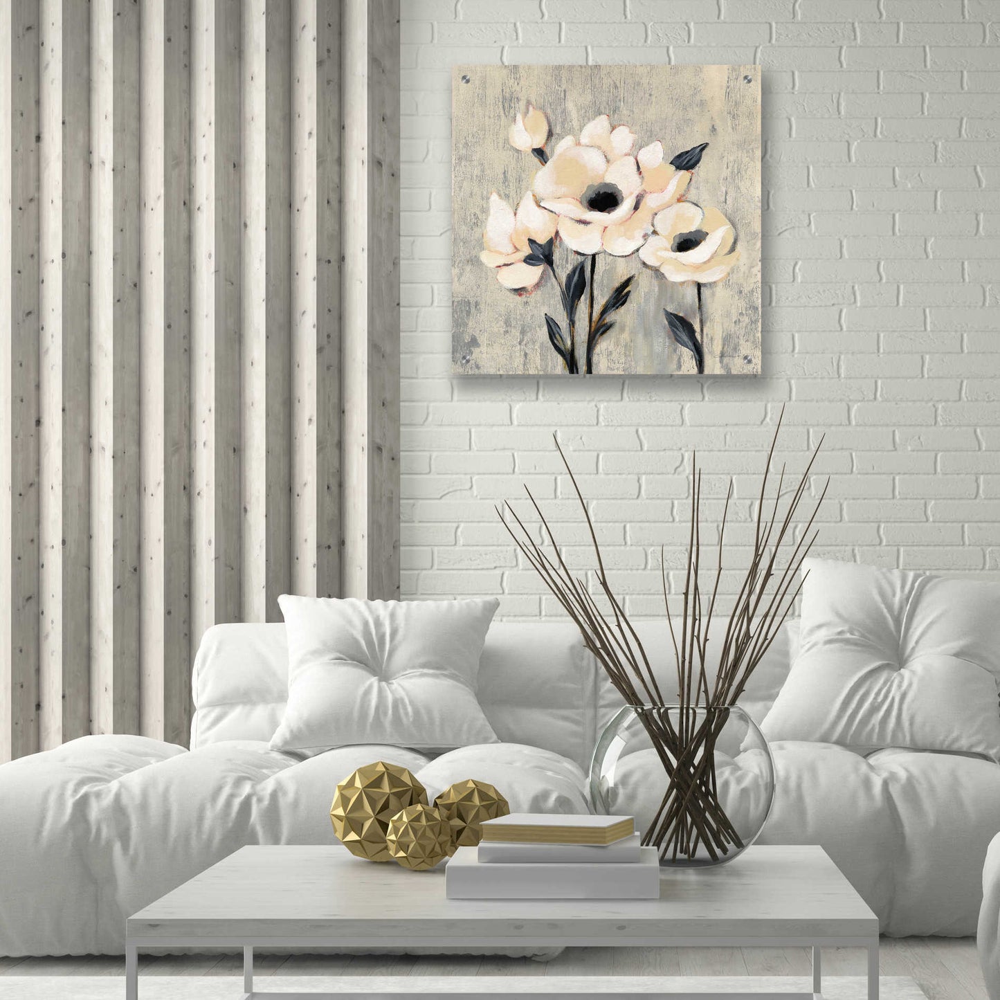 Epic Art 'Graphic Floral II' by Silvia Vassileva, Acrylic Glass Wall Art,24x24