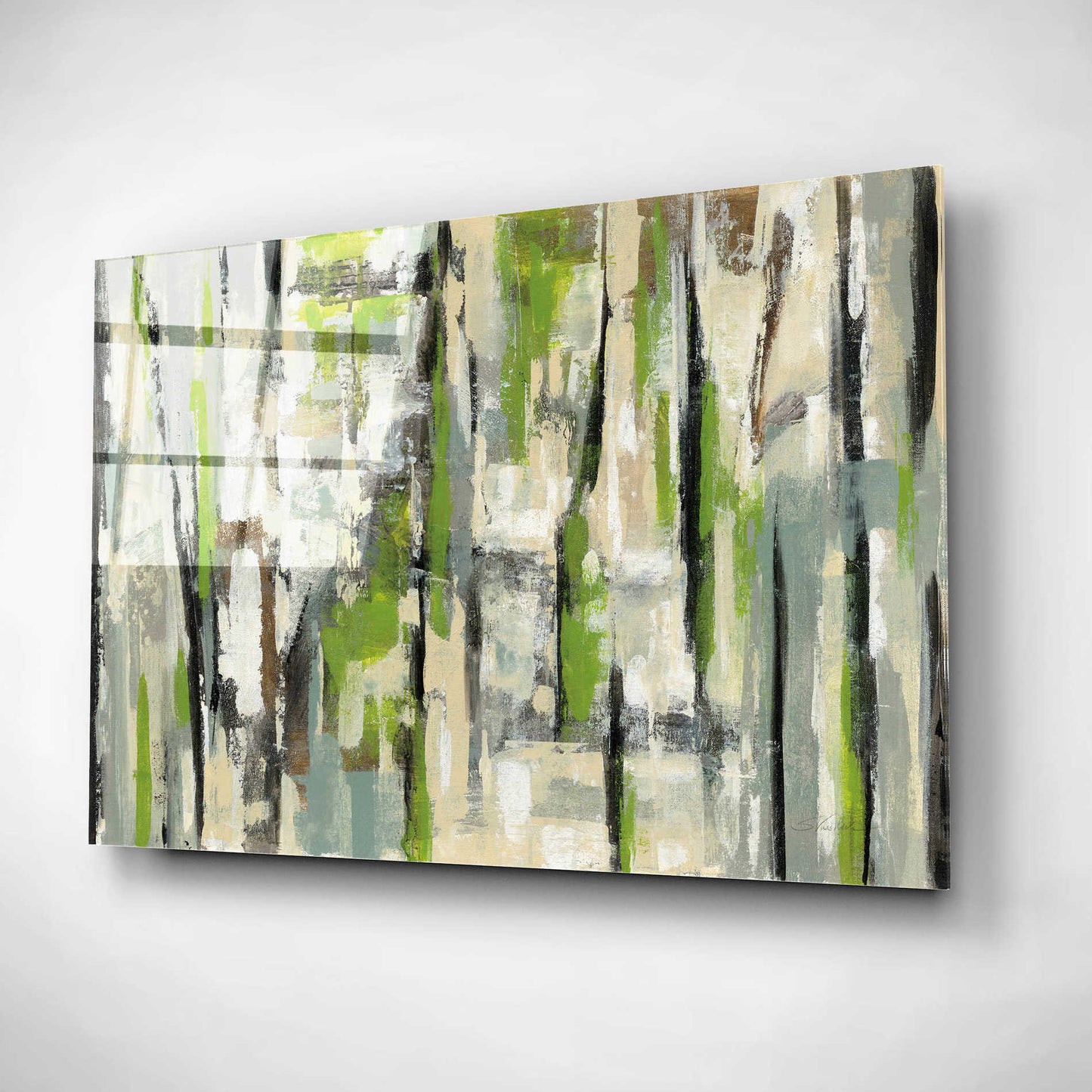 Epic Art 'Spring Stripes' by Silvia Vassileva, Acrylic Glass Wall Art,16x12