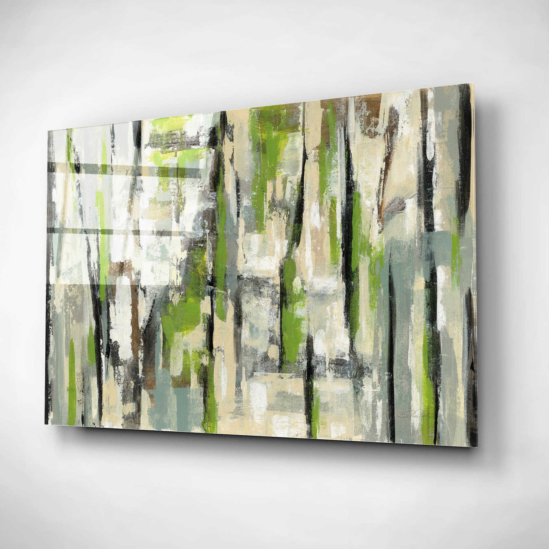 Epic Art 'Spring Stripes' by Silvia Vassileva, Acrylic Glass Wall Art,16x12