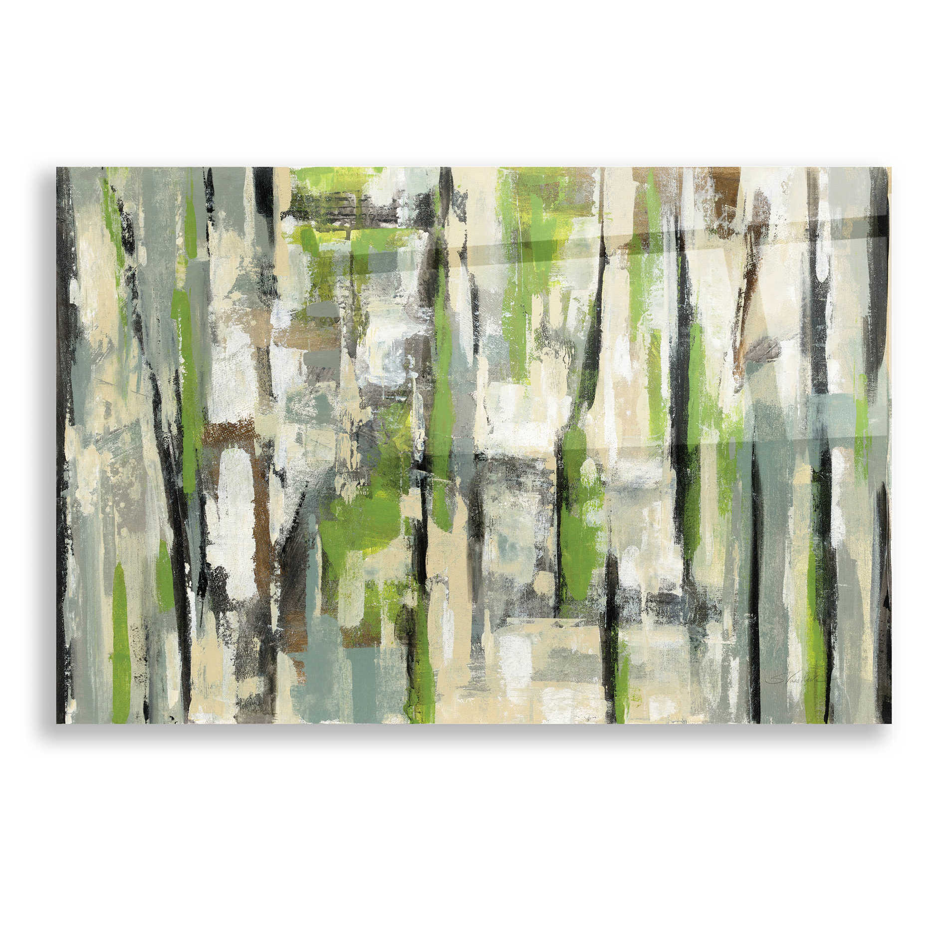 Epic Art 'Spring Stripes' by Silvia Vassileva, Acrylic Glass Wall Art