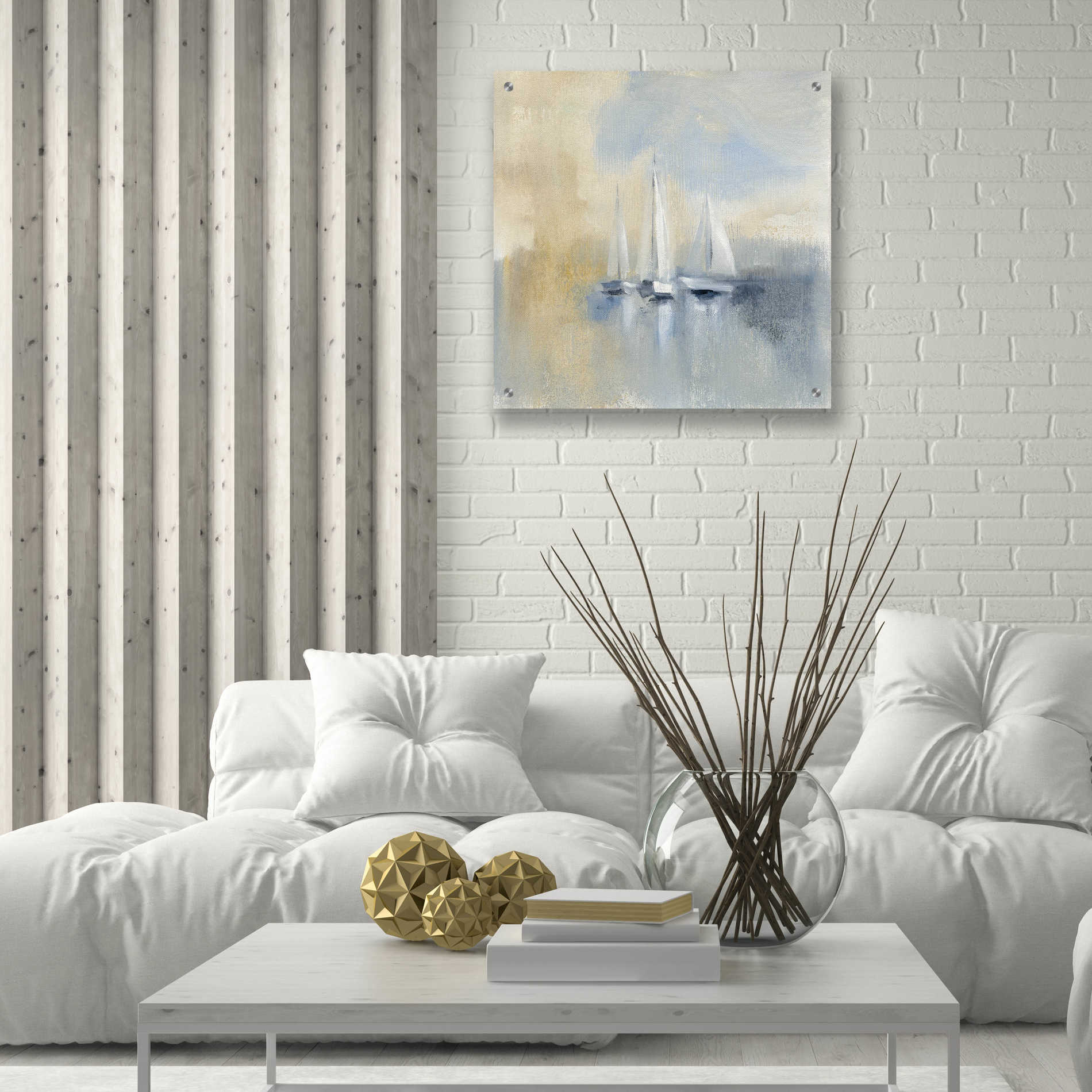 Epic Art 'Morning Sail I' by Silvia Vassileva, Acrylic Glass Wall Art,24x24