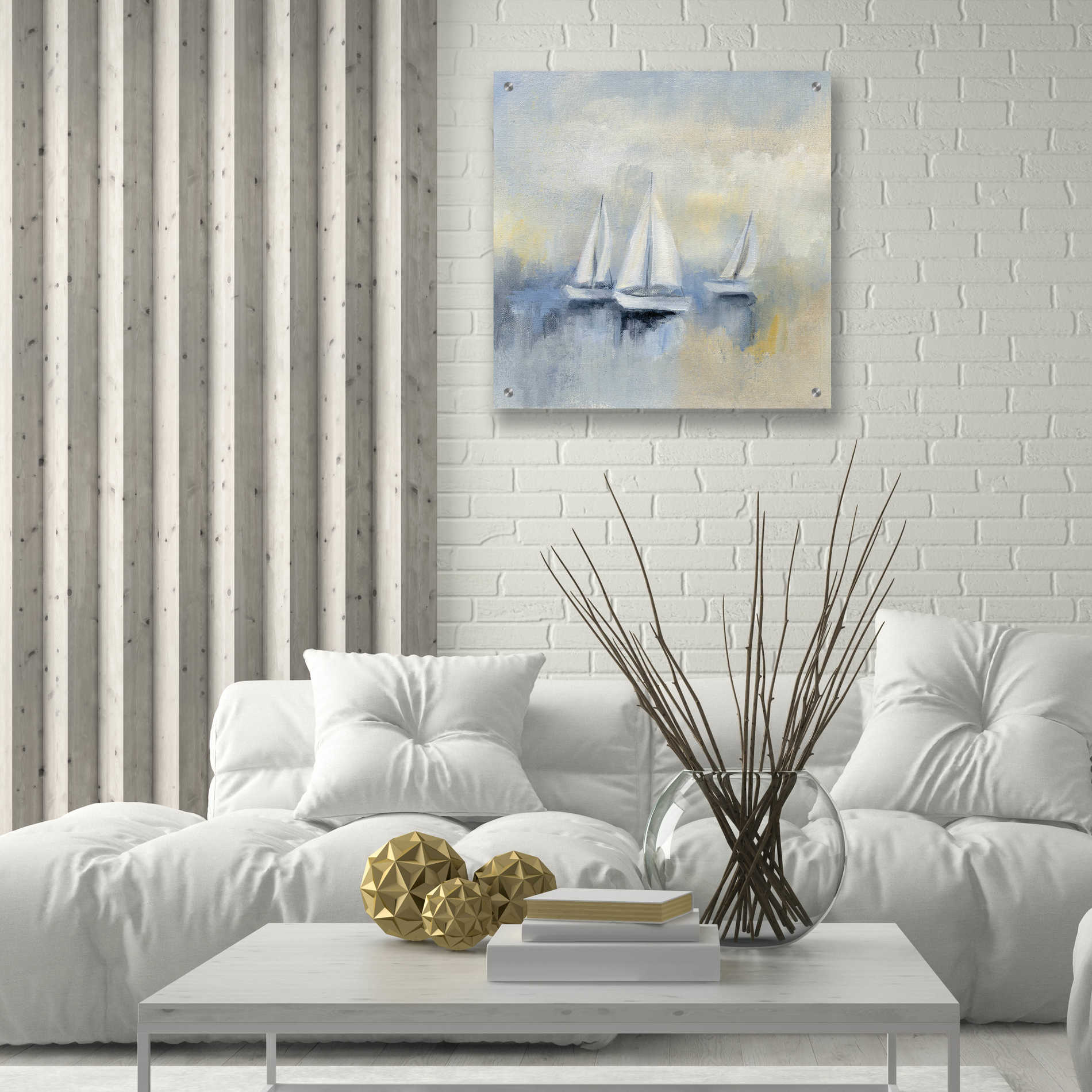 Epic Art 'Morning Sail II' by Silvia Vassileva, Acrylic Glass Wall Art,24x24