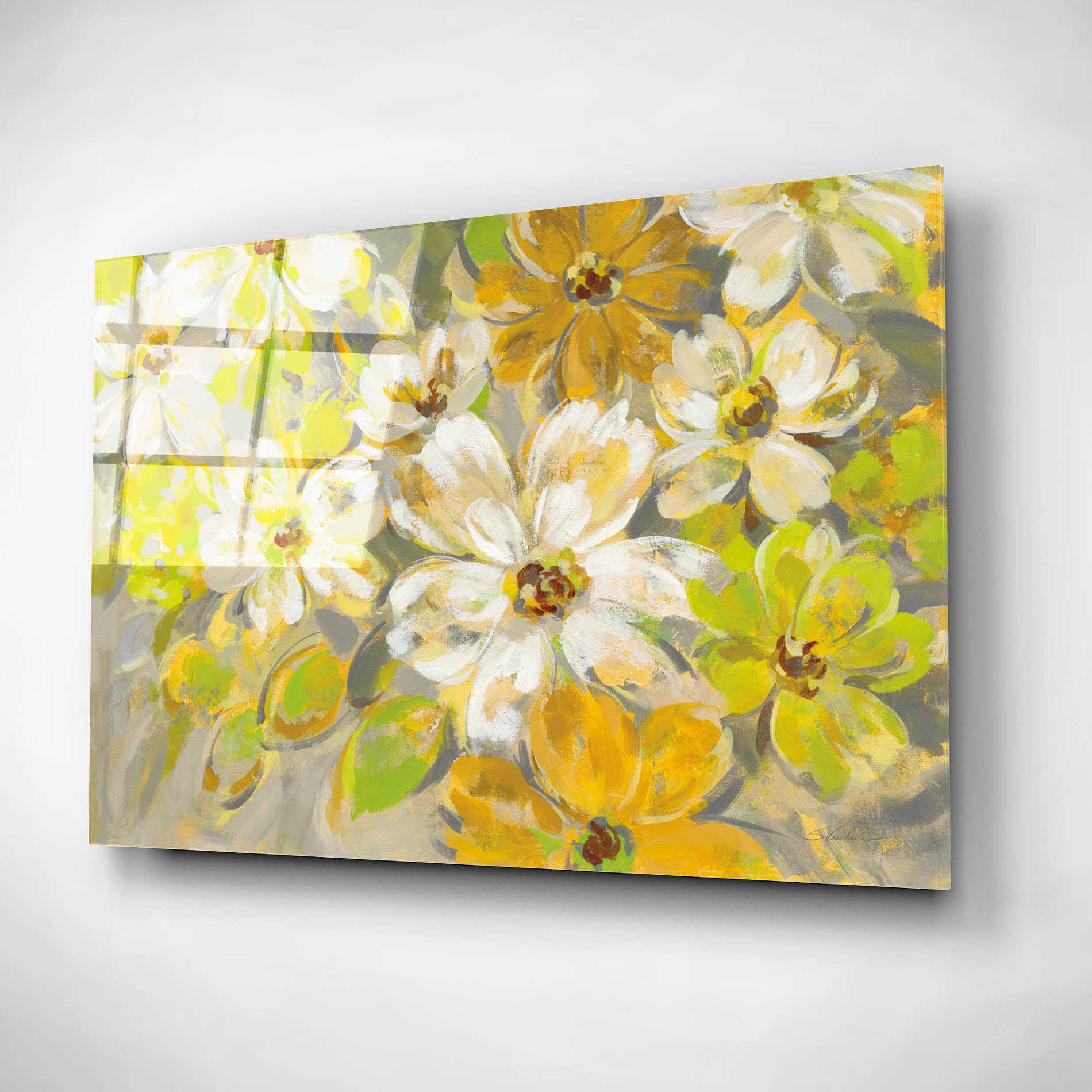 Epic Art 'Scattered Spring Petals' by Silvia Vassileva, Acrylic Glass Wall Art,16x12