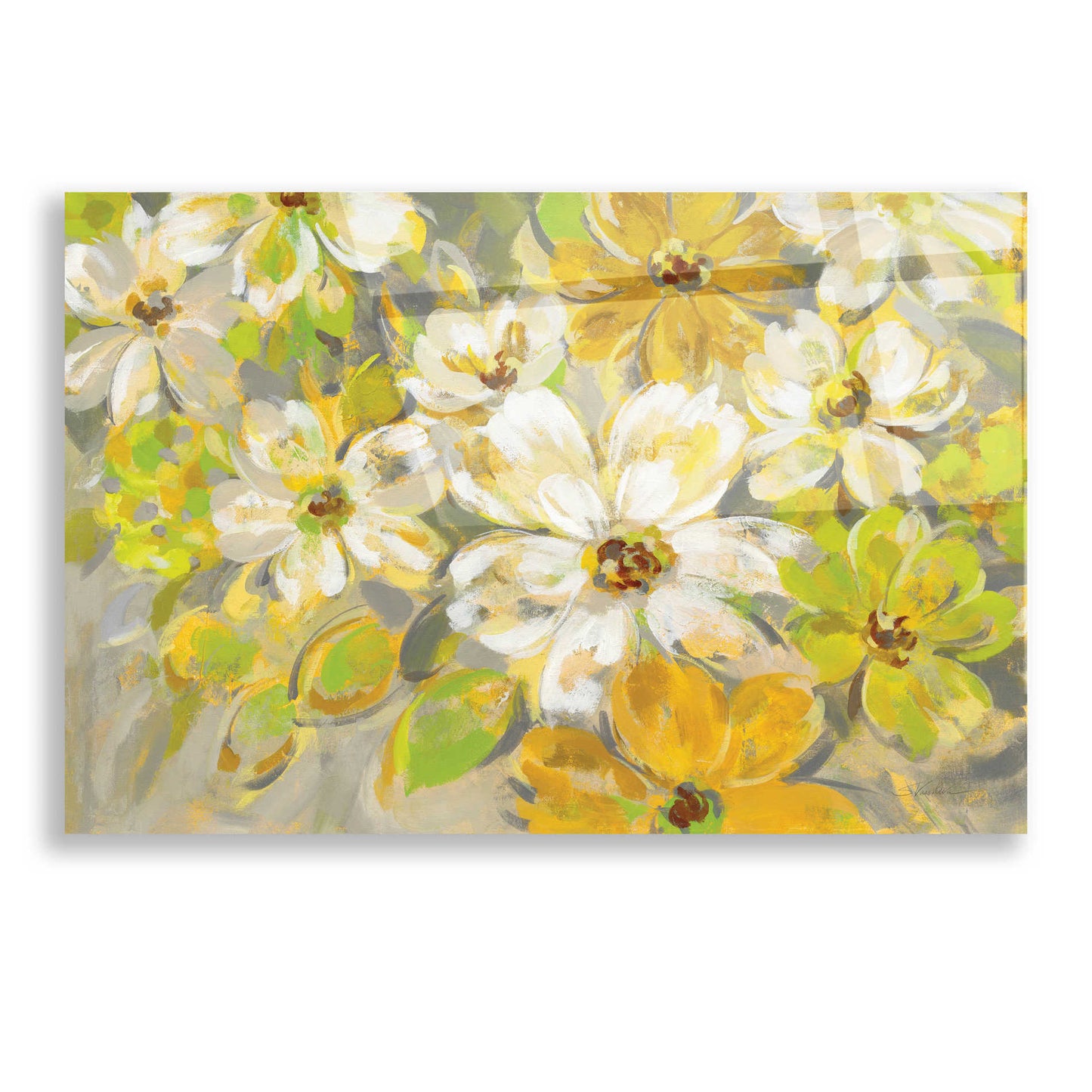 Epic Art 'Scattered Spring Petals' by Silvia Vassileva, Acrylic Glass Wall Art,16x12