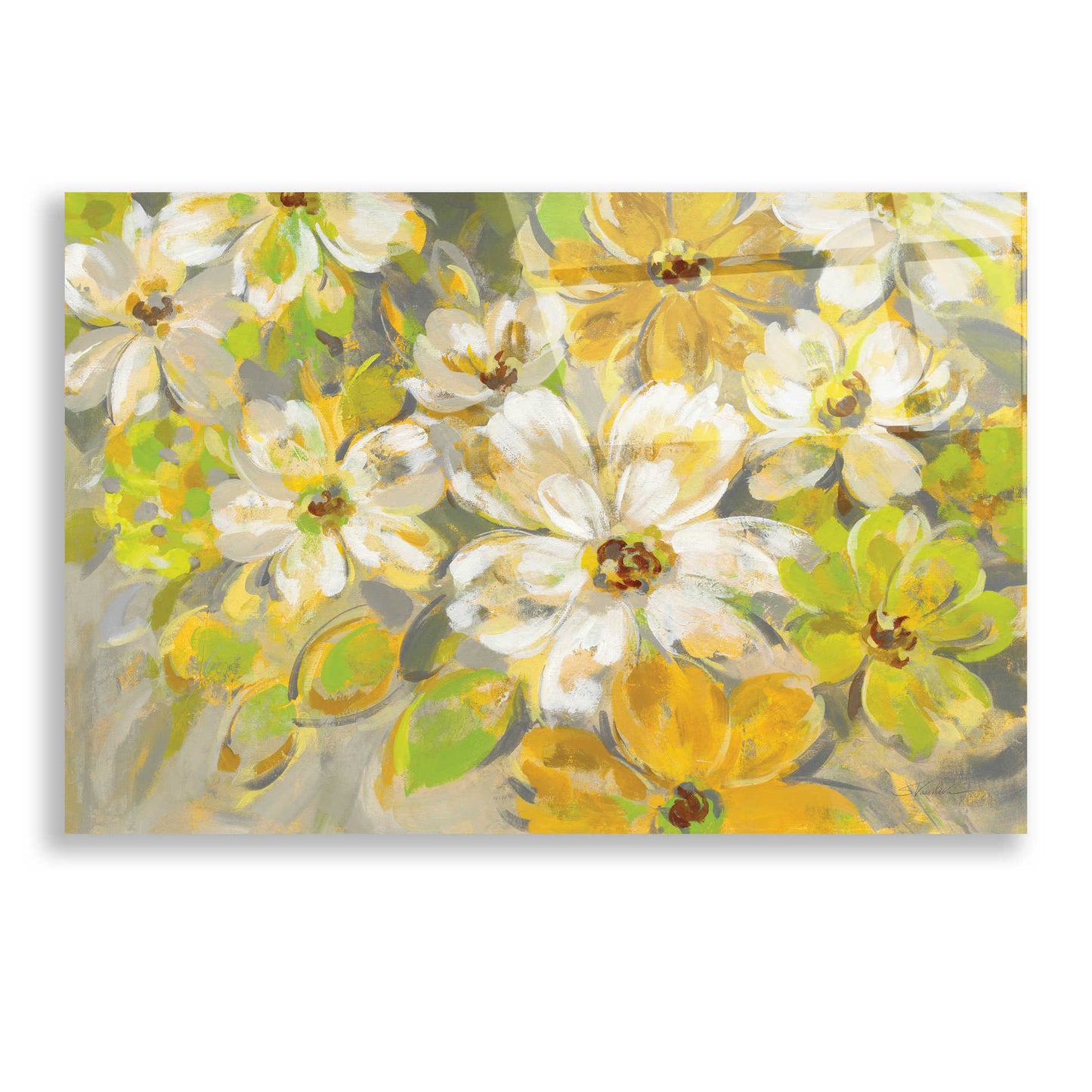 Epic Art 'Scattered Spring Petals' by Silvia Vassileva, Acrylic Glass Wall Art,24x16