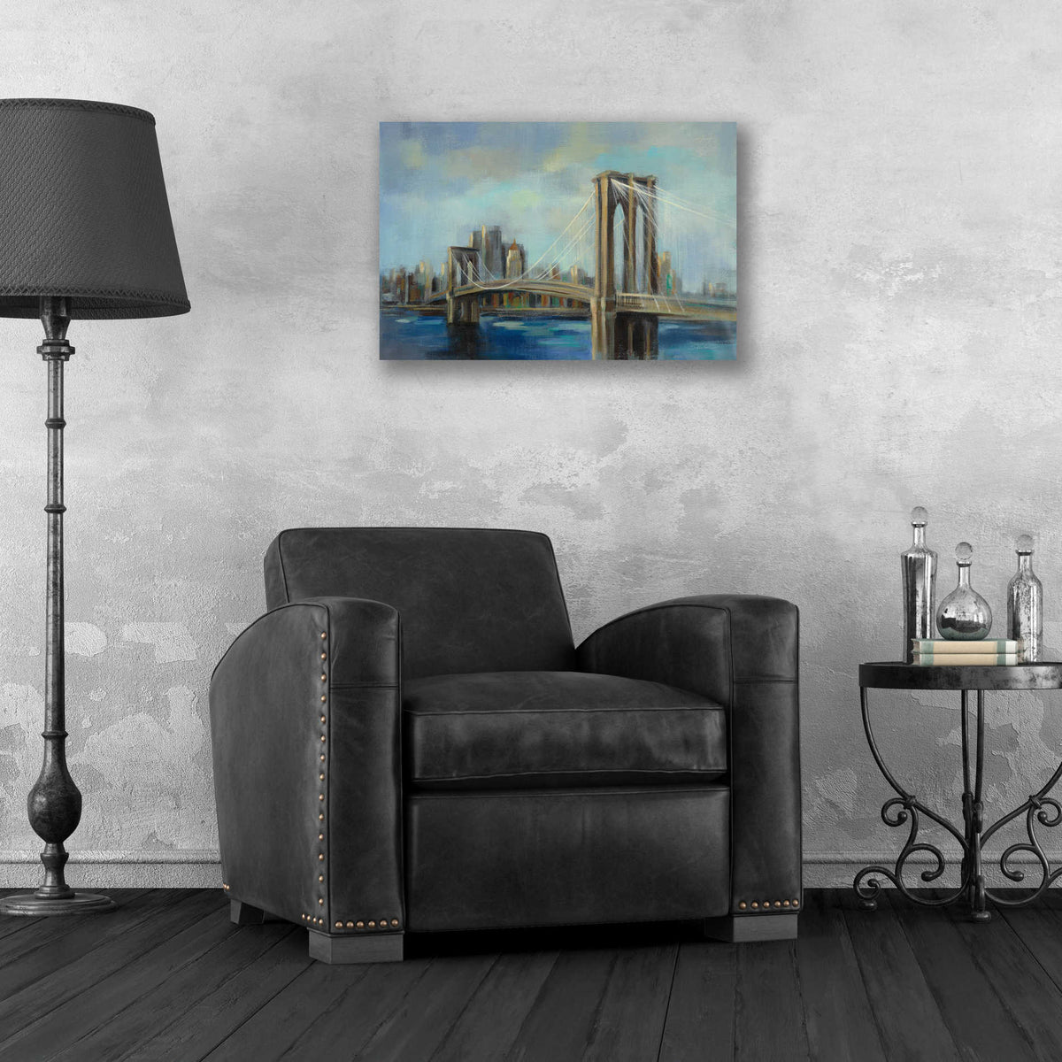Epic Art 'Brooklyn Bridge' by Silvia Vassileva, Acrylic Glass Wall Art,24x16