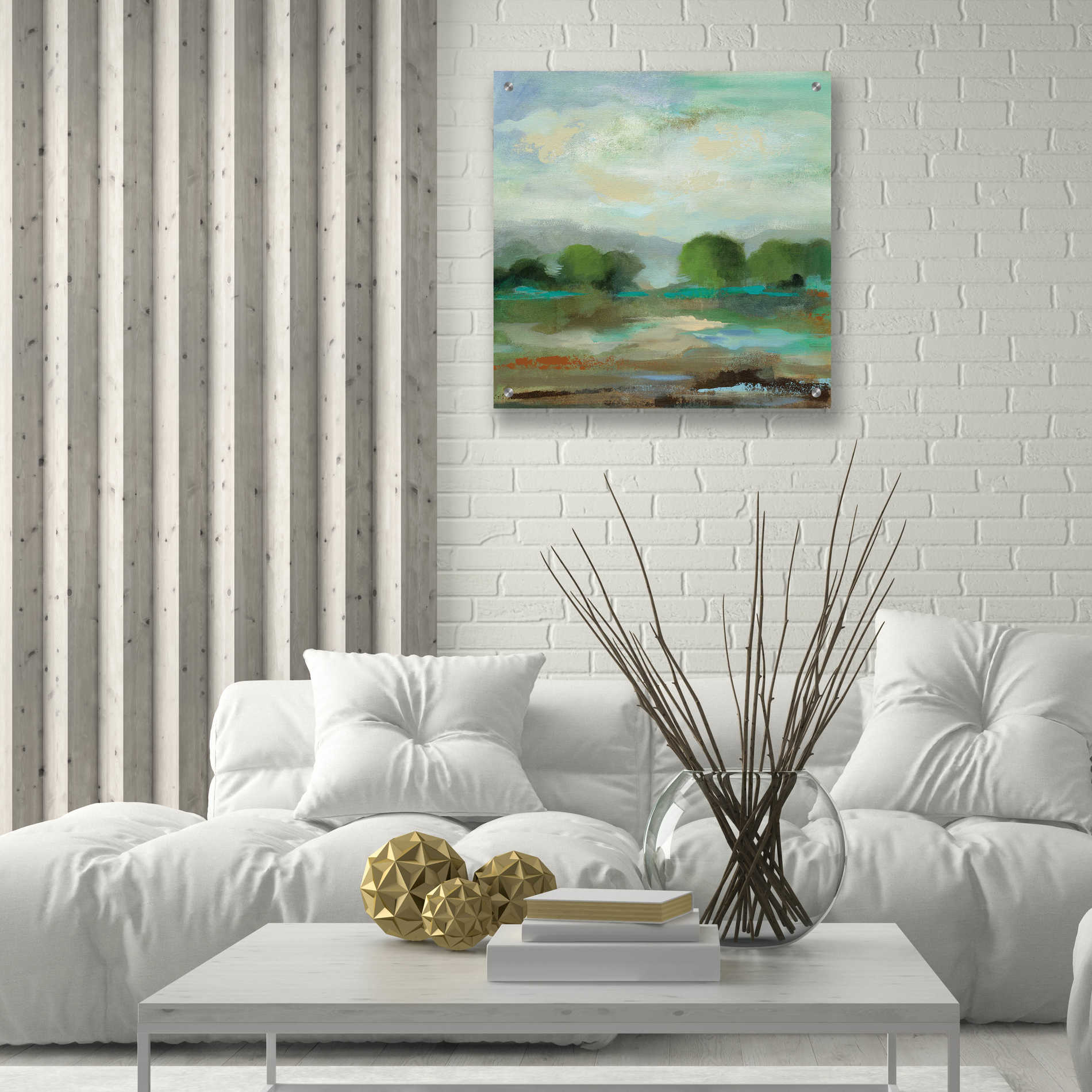 Epic Art 'Unexpected Clouds I' by Silvia Vassileva, Acrylic Glass Wall Art,24x24