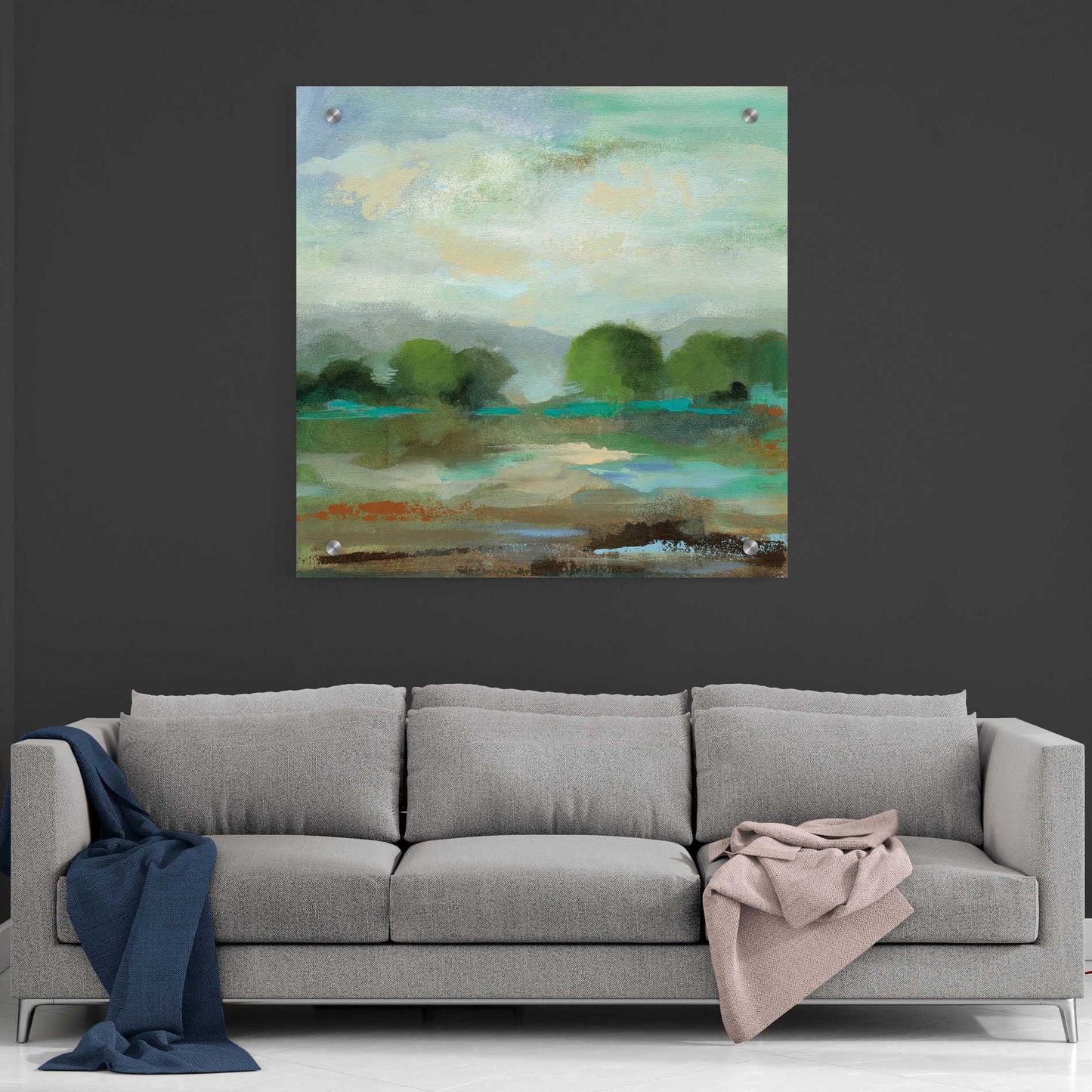 Epic Art 'Unexpected Clouds I' by Silvia Vassileva, Acrylic Glass Wall Art,36x36