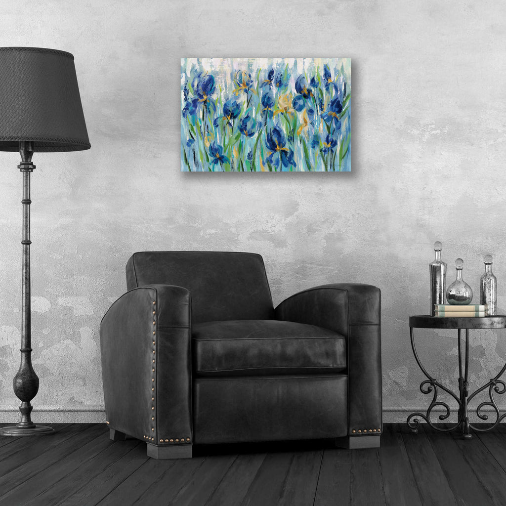 Epic Art 'Iris Flower Bed' by Silvia Vassileva, Acrylic Glass Wall Art,24x16