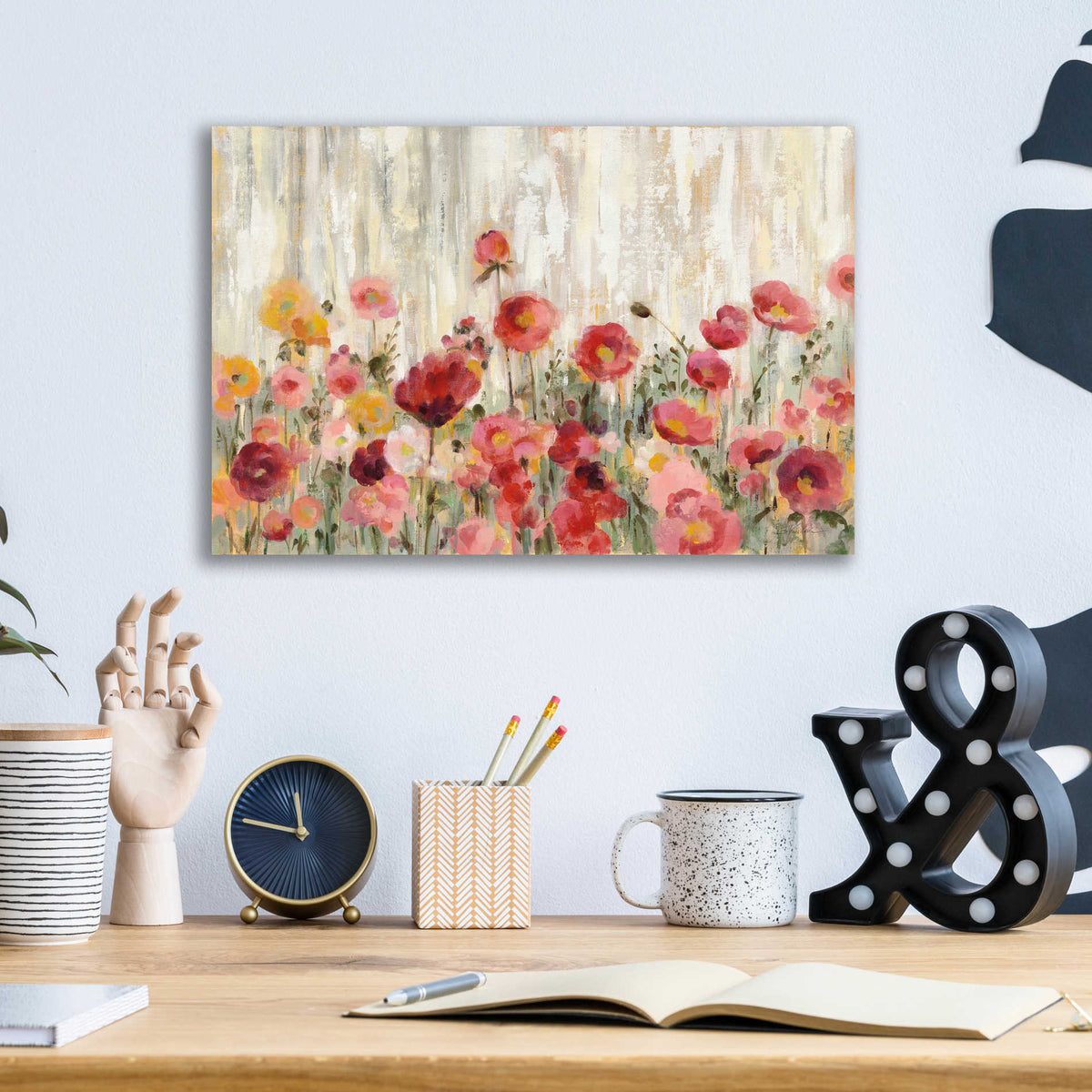 Epic Art 'Sprinkled Flowers' by Silvia Vassileva, Acrylic Glass Wall Art,16x12