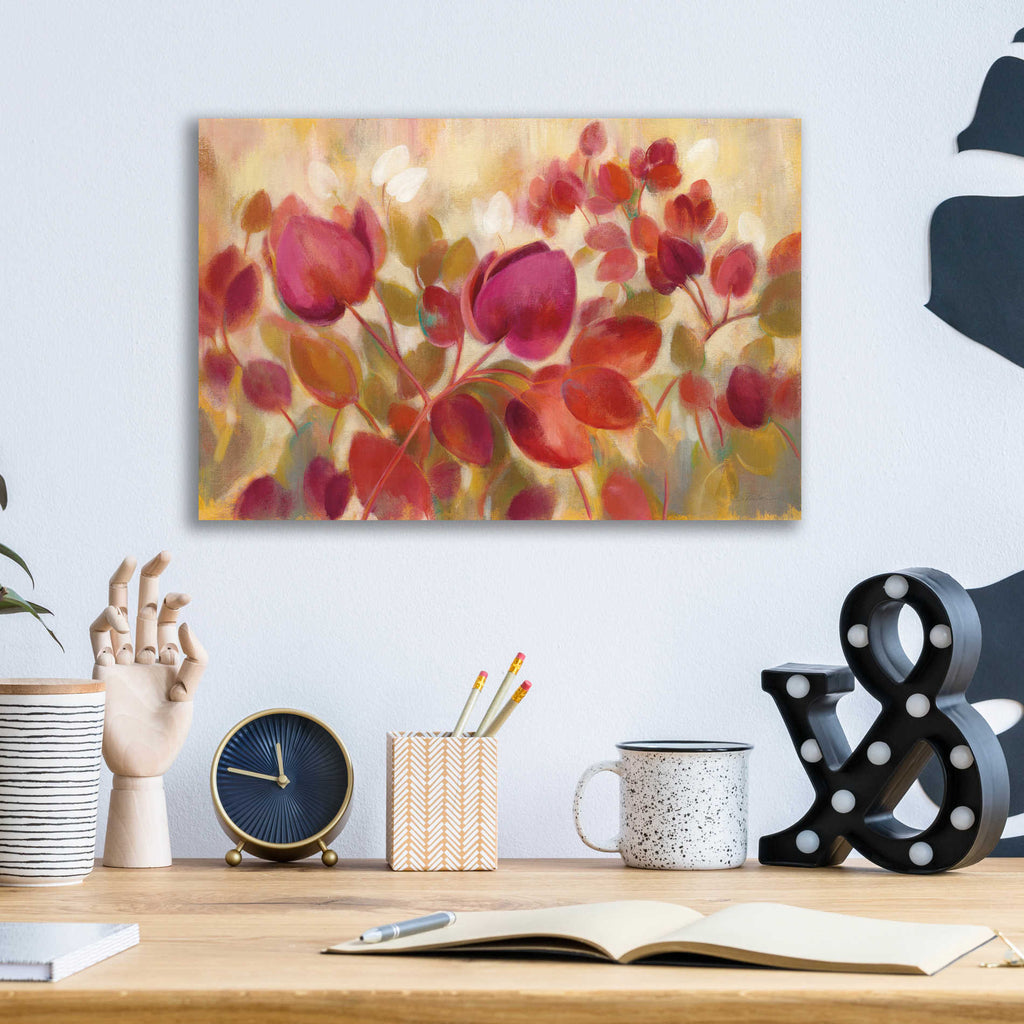 Epic Art 'Magenta Tropical' by Silvia Vassileva, Acrylic Glass Wall Art,16x12