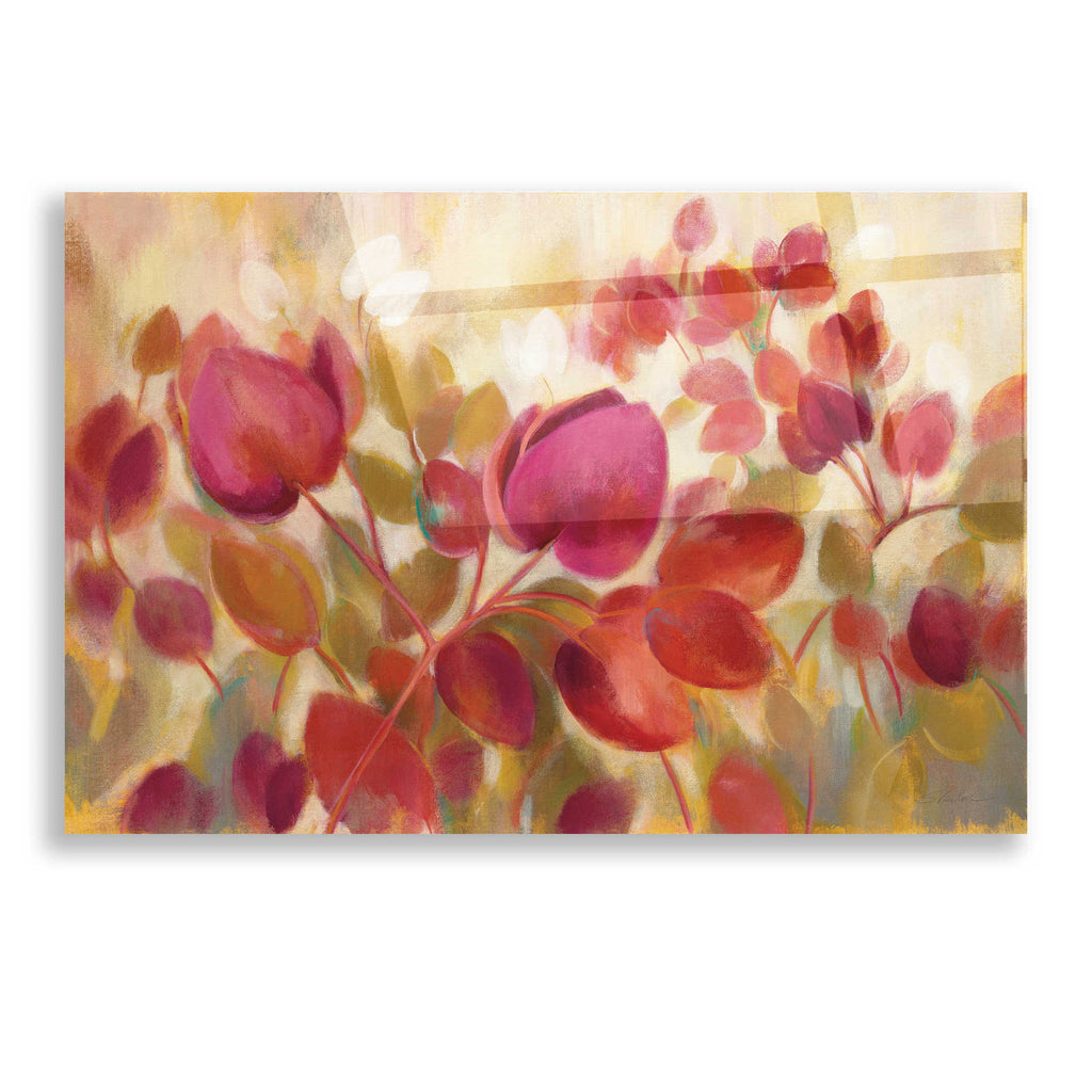 Epic Art 'Magenta Tropical' by Silvia Vassileva, Acrylic Glass Wall Art