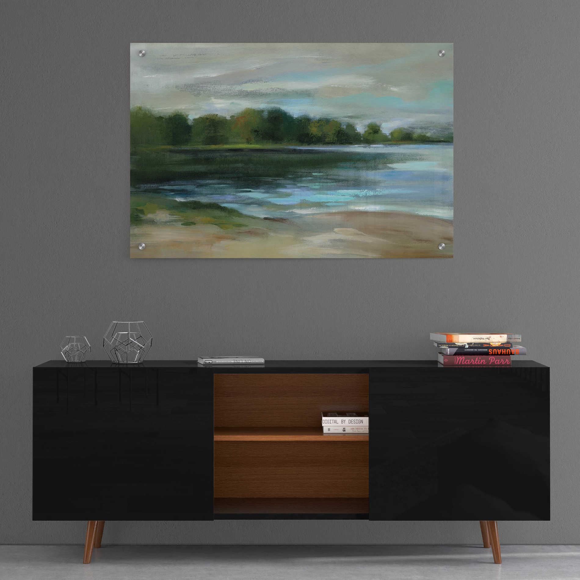 Epic Art 'Lake Afternoon Stillness' by Silvia Vassileva, Acrylic Glass Wall Art,36x24