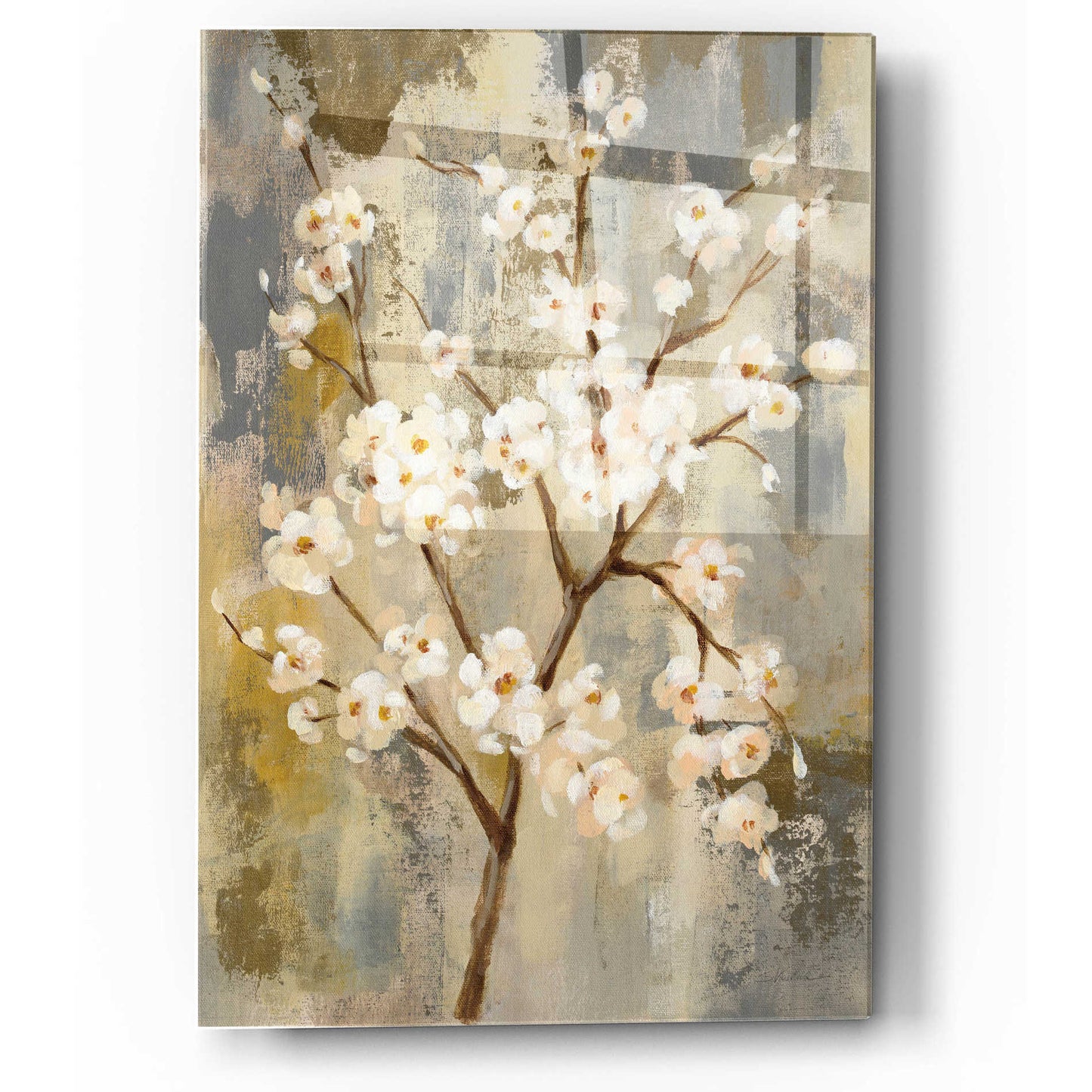 Epic Art 'Neutral Branches I' by Silvia Vassileva, Acrylic Glass Wall Art,12x16