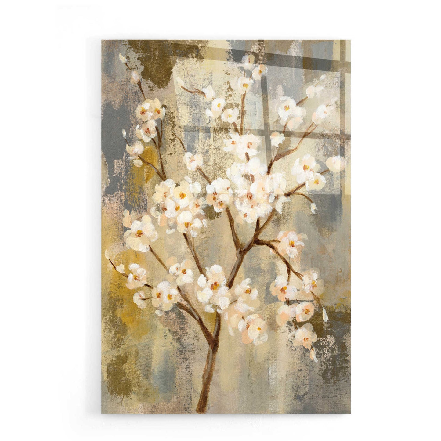 Epic Art 'Neutral Branches I' by Silvia Vassileva, Acrylic Glass Wall Art,16x24