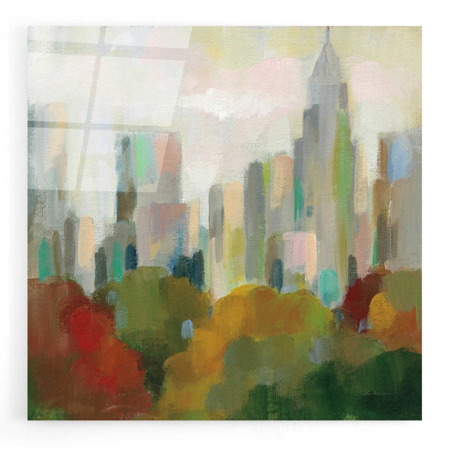 Epic Art 'NYC Central Park II' by Silvia Vassileva, Acrylic Glass Wall Art,12x12