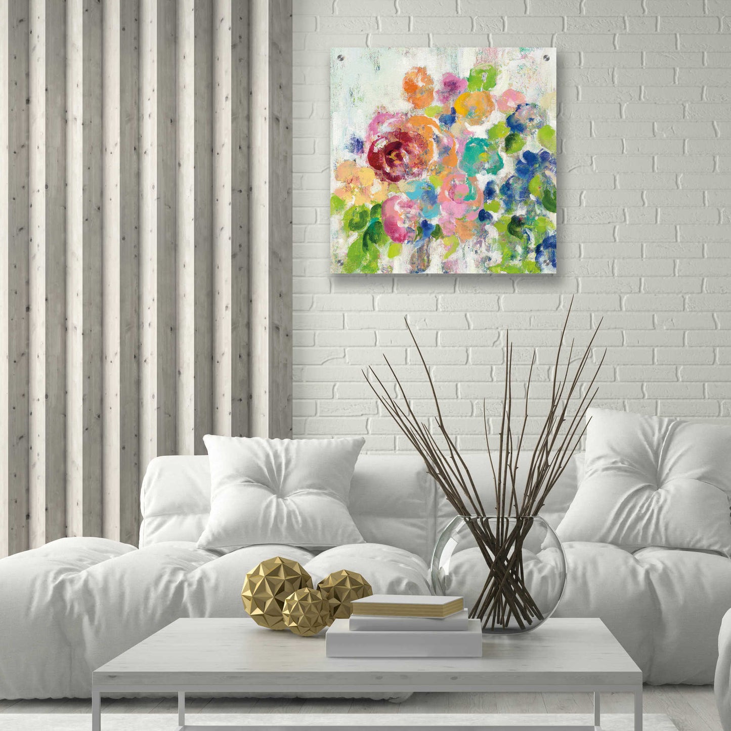 Epic Art 'Hydrangea Bouquet II' by Silvia Vassileva, Acrylic Glass Wall Art,24x24