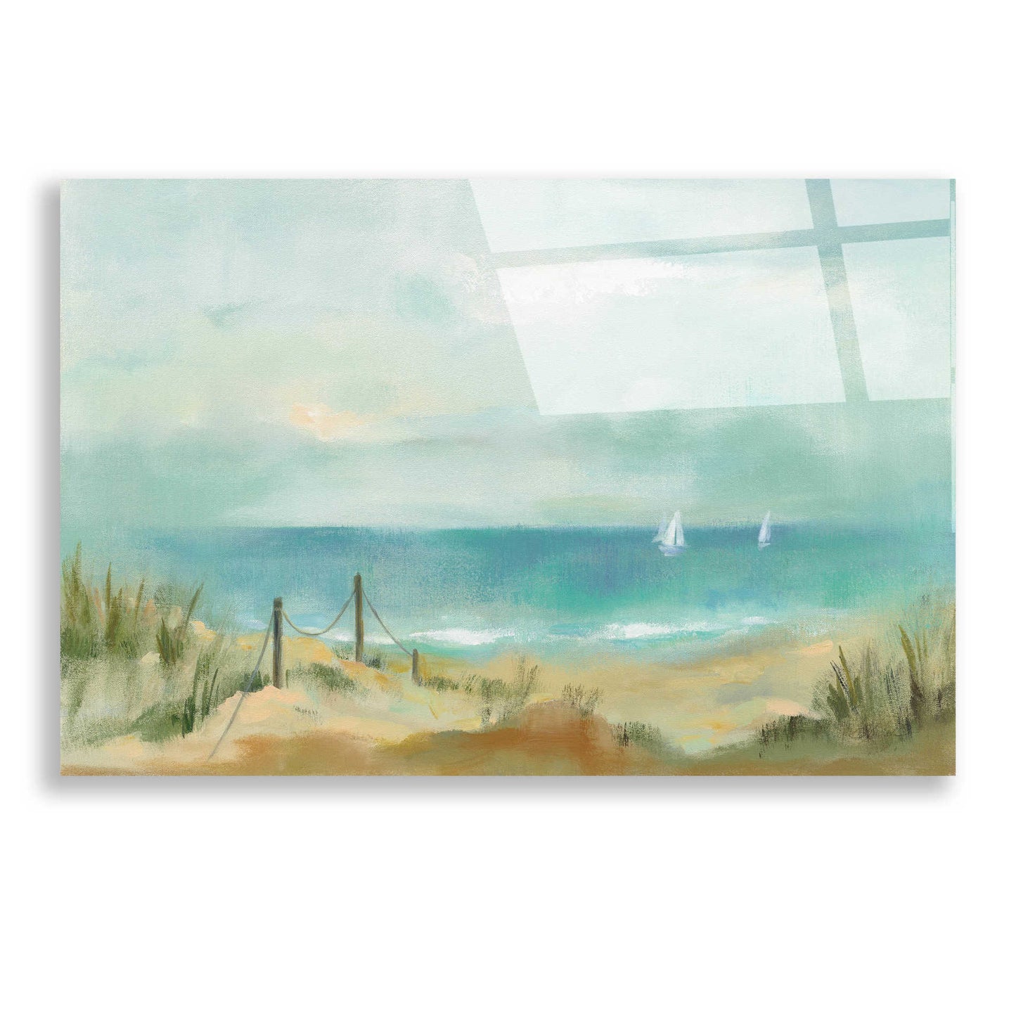 Epic Art 'Serenity on the Beach' by Silvia Vassileva, Acrylic Glass Wall Art,24x16