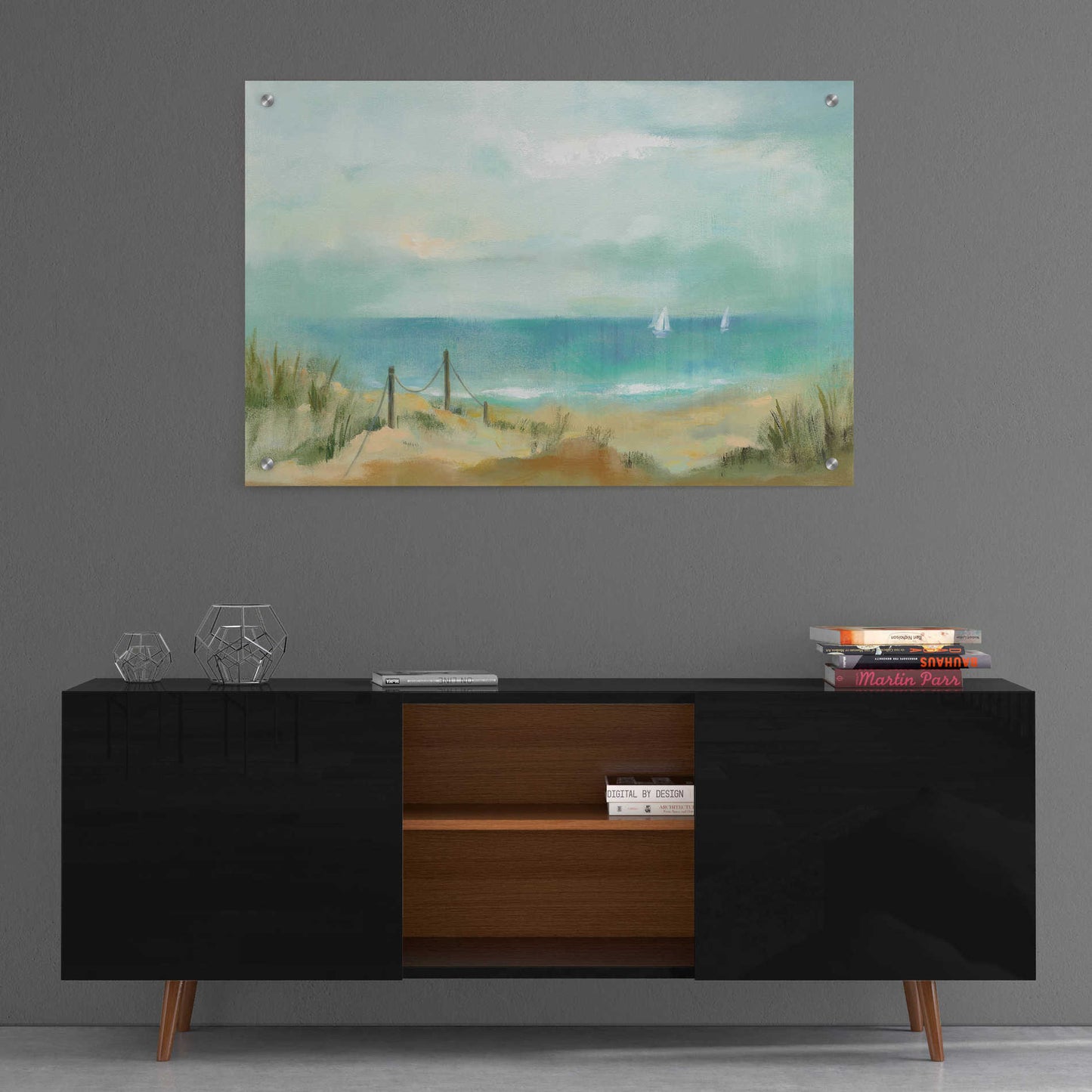 Epic Art 'Serenity on the Beach' by Silvia Vassileva, Acrylic Glass Wall Art,36x24