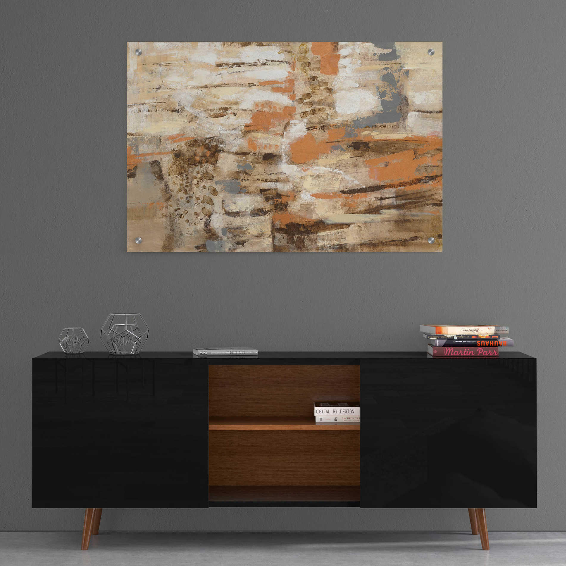 Epic Art 'Copper and Wood' by Silvia Vassileva, Acrylic Glass Wall Art,36x24