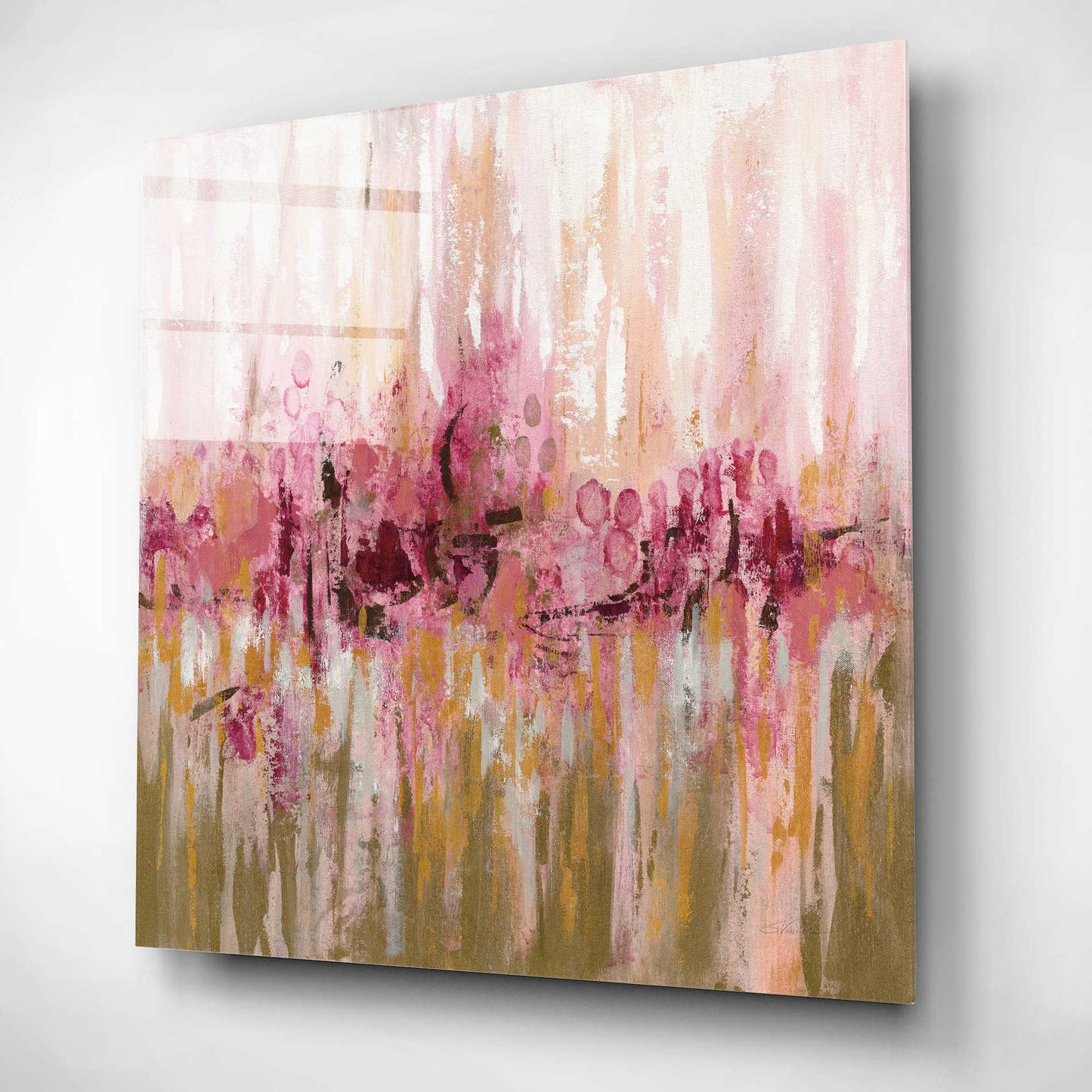 Epic Art 'Pink Reflections' by Silvia Vassileva, Acrylic Glass Wall Art,12x12