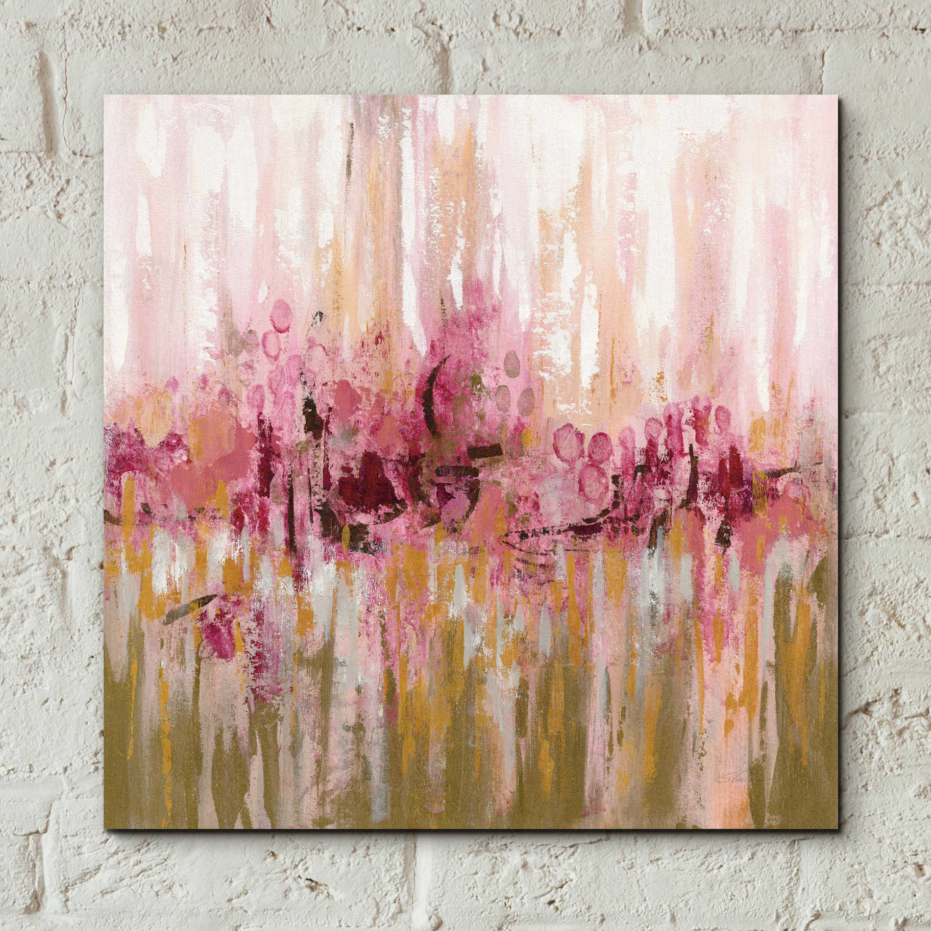 Epic Art 'Pink Reflections' by Silvia Vassileva, Acrylic Glass Wall Art,12x12