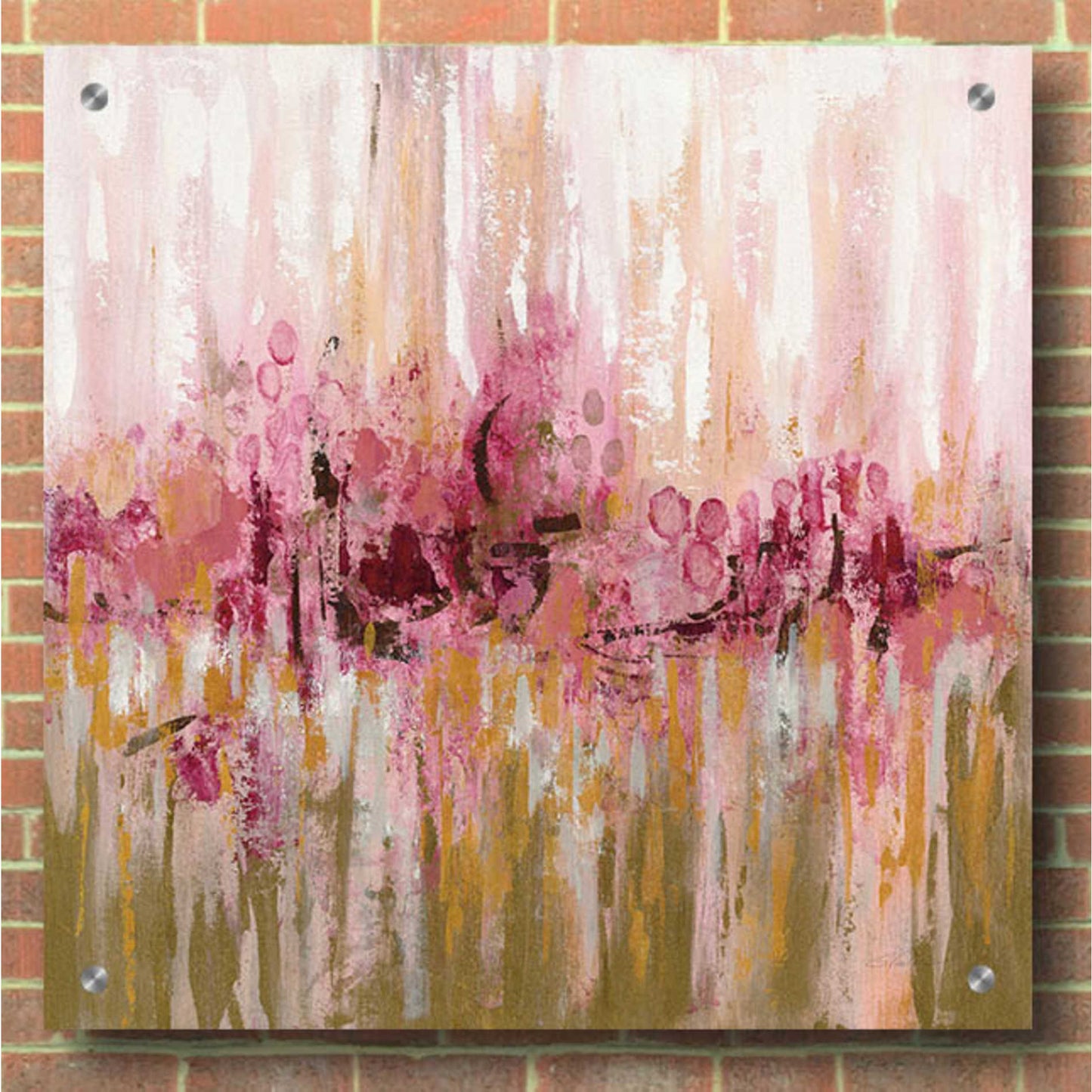 Epic Art 'Pink Reflections' by Silvia Vassileva, Acrylic Glass Wall Art,36x36