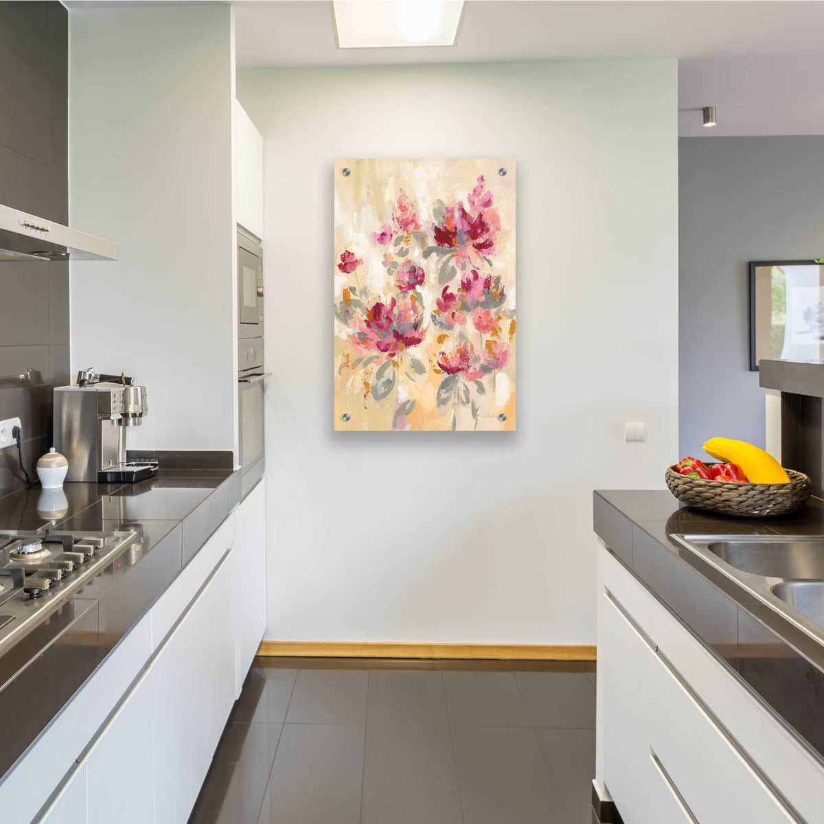 Epic Art 'Floral Reflections II' by Silvia Vassileva, Acrylic Glass Wall Art,24x36
