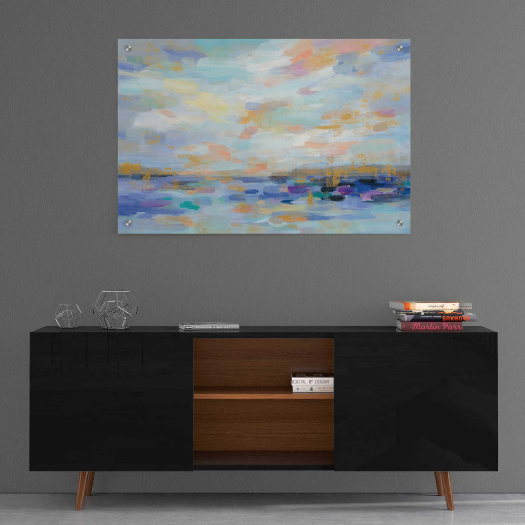 Epic Art 'Golden Sunrise' by Silvia Vassileva, Acrylic Glass Wall Art,36x24