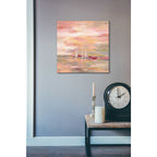 Epic Art 'Crimson Waves' by Silvia Vassileva, Acrylic Glass Wall Art,24x24