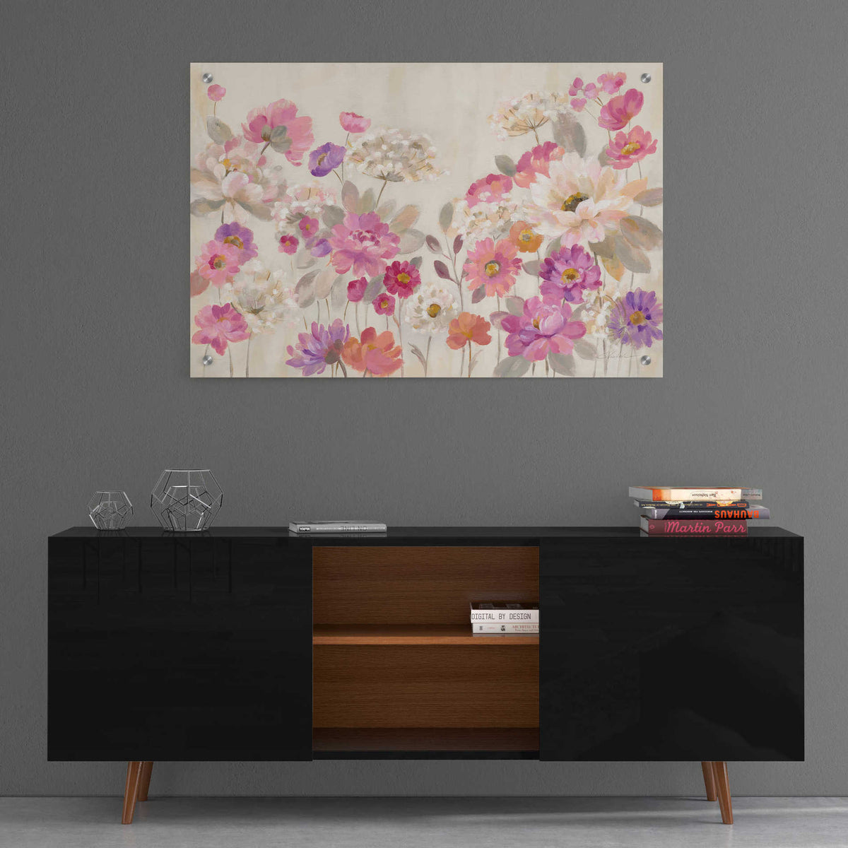 Epic Art 'Queen Annes Lace Garden' by Silvia Vassileva, Acrylic Glass Wall Art,36x24