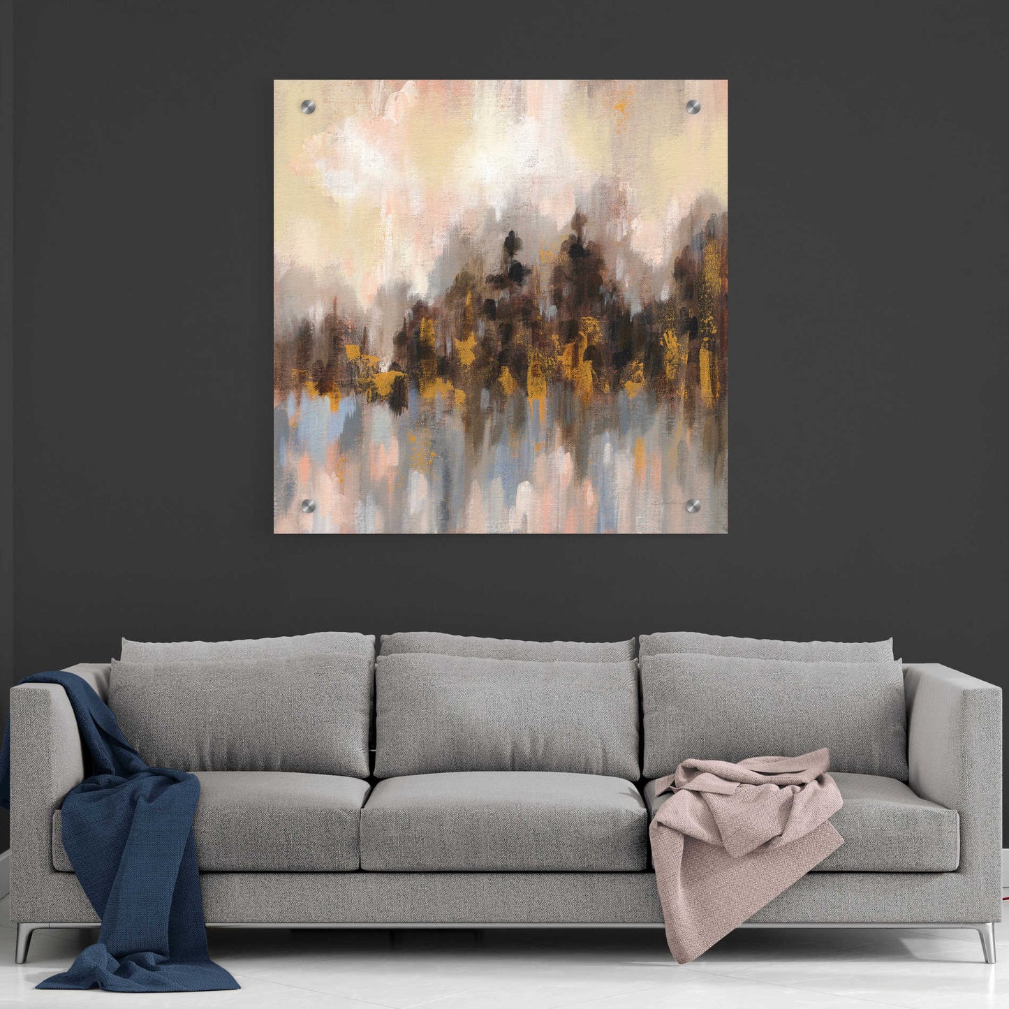 Epic Art 'Blushing Forest I' by Silvia Vassileva, Acrylic Glass Wall Art,36x36