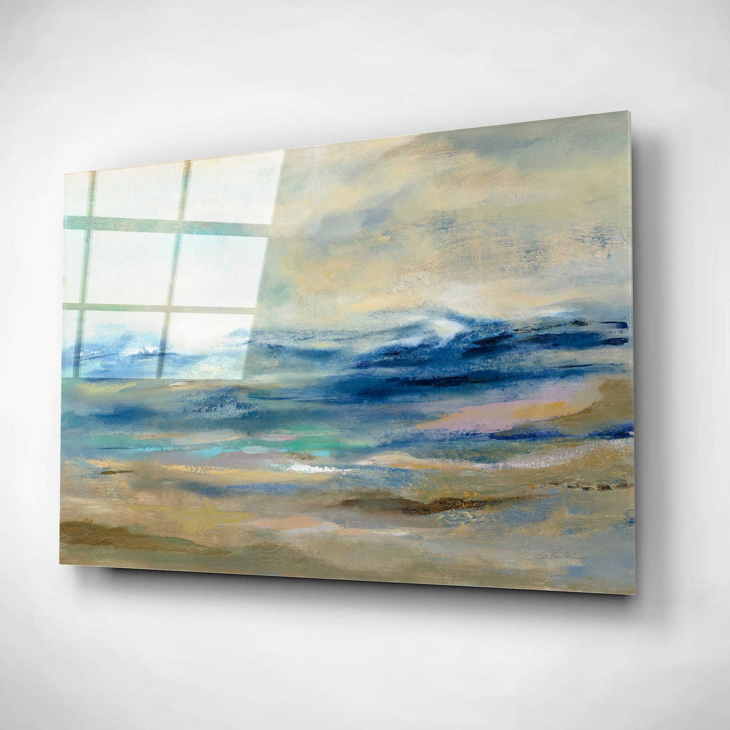 Epic Art 'Whispering Wave' by Silvia Vassileva, Acrylic Glass Wall Art,16x12