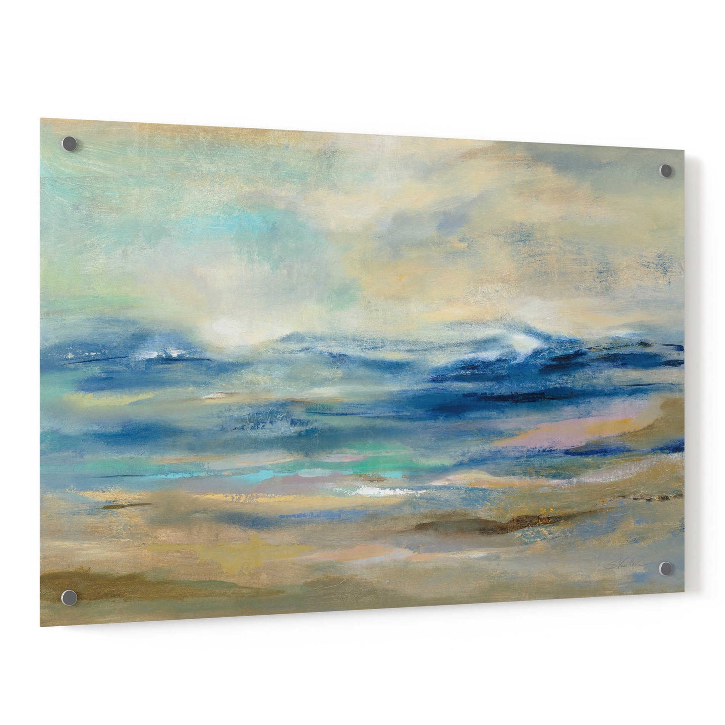 Epic Art 'Whispering Wave' by Silvia Vassileva, Acrylic Glass Wall Art,36x24