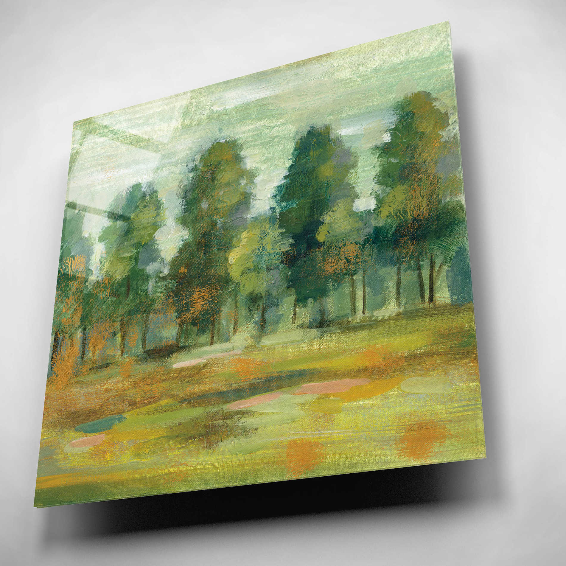 Epic Art 'Forest II' by Silvia Vassileva, Acrylic Glass Wall Art,12x12
