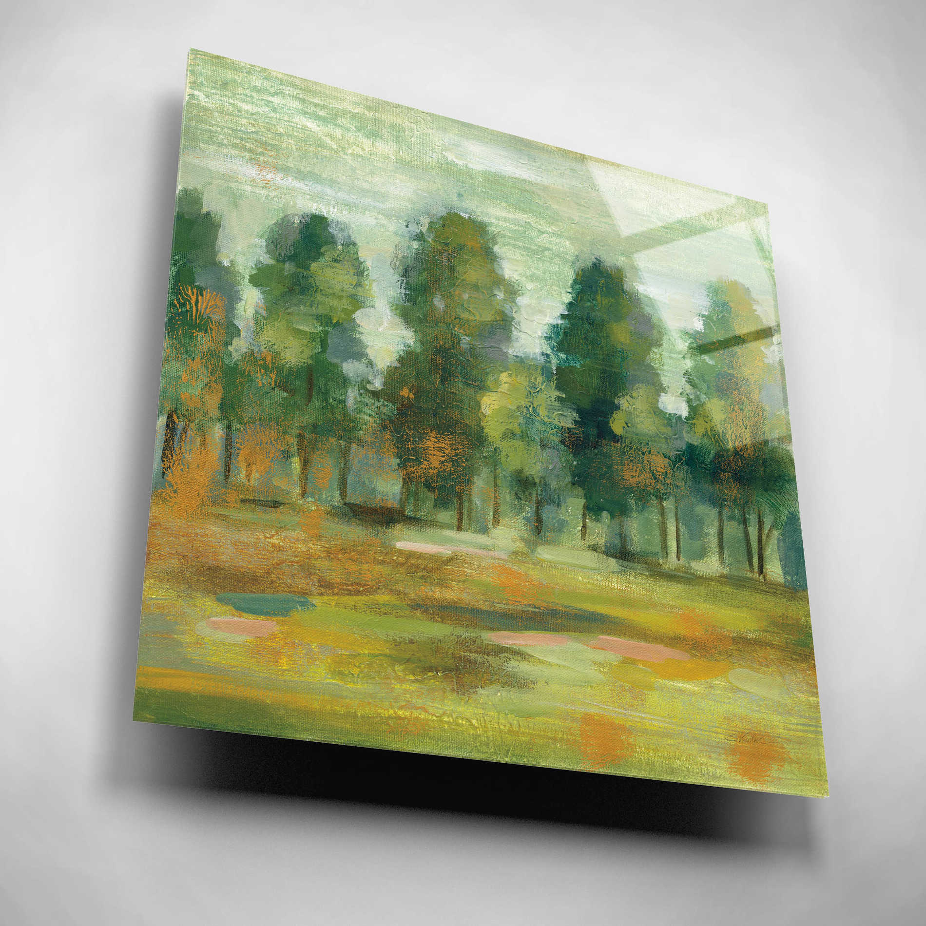 Epic Art 'Forest II' by Silvia Vassileva, Acrylic Glass Wall Art,12x12