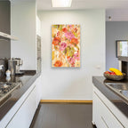 Epic Art 'Pink and Orange Brocade II' by Silvia Vassileva, Acrylic Glass Wall Art,24x36