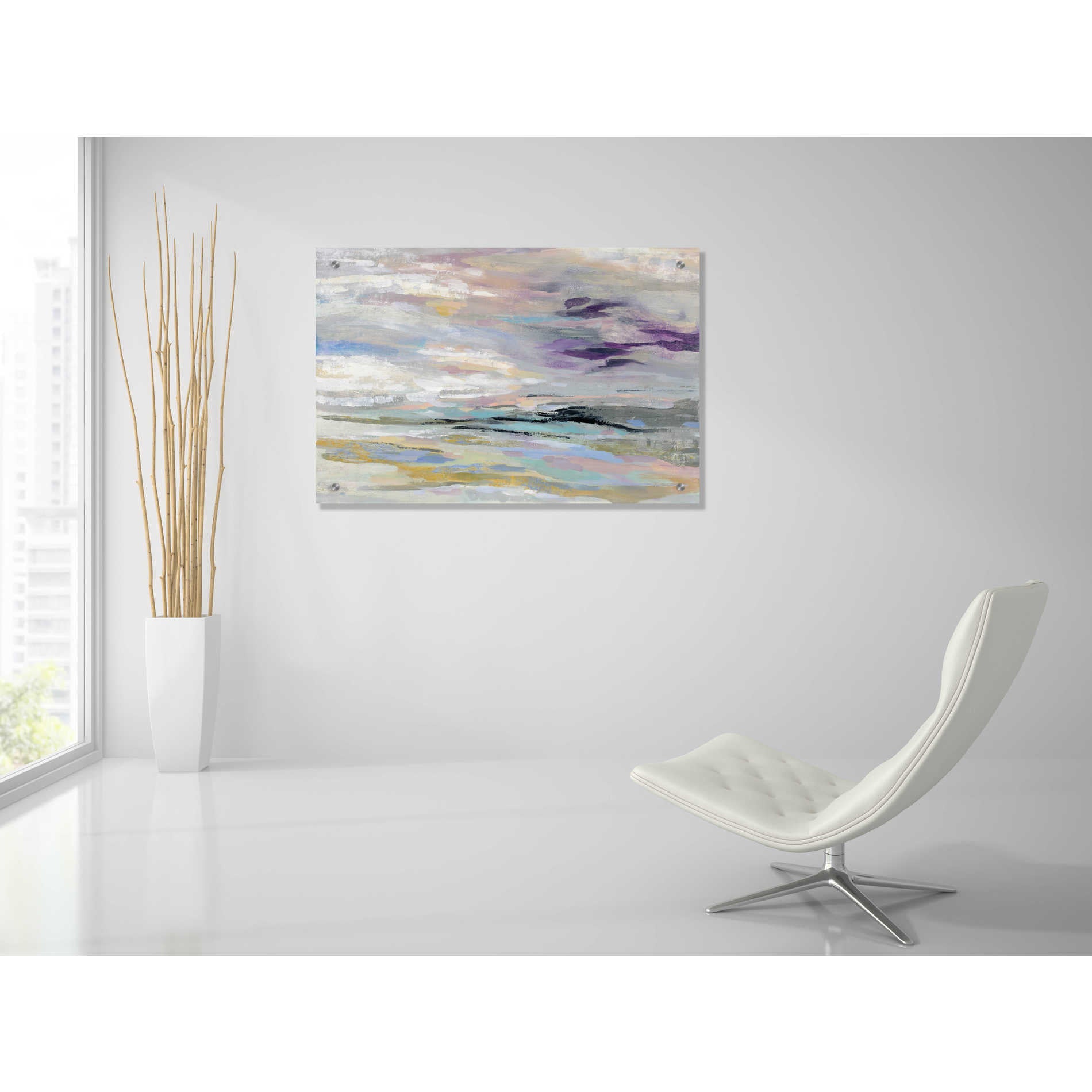 Epic Art 'Sea and Sky' by Silvia Vassileva, Acrylic Glass Wall Art,36x24