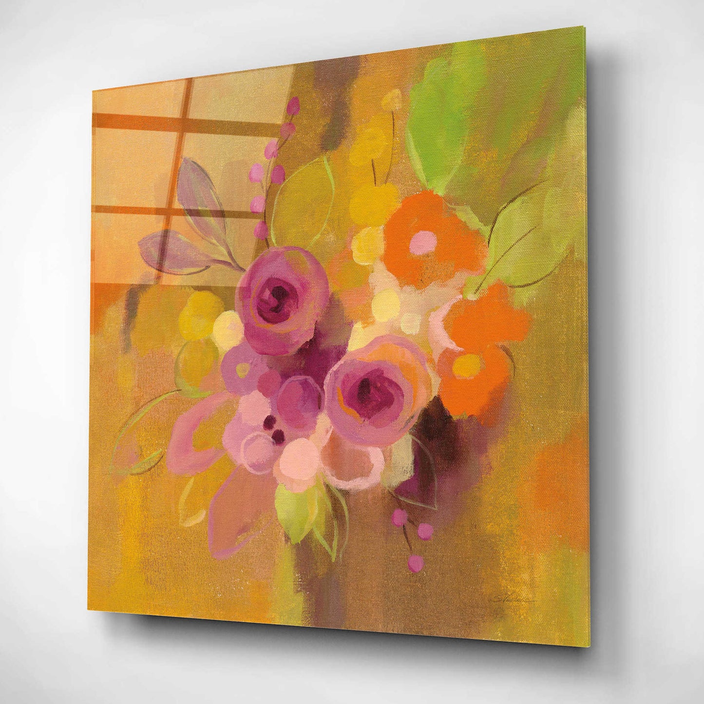 Epic Art 'Small Bouquet I' by Silvia Vassileva, Acrylic Glass Wall Art,12x12