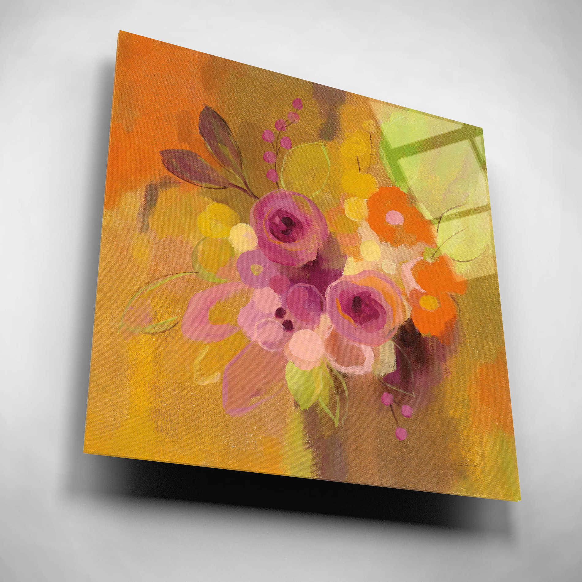 Epic Art 'Small Bouquet I' by Silvia Vassileva, Acrylic Glass Wall Art,12x12