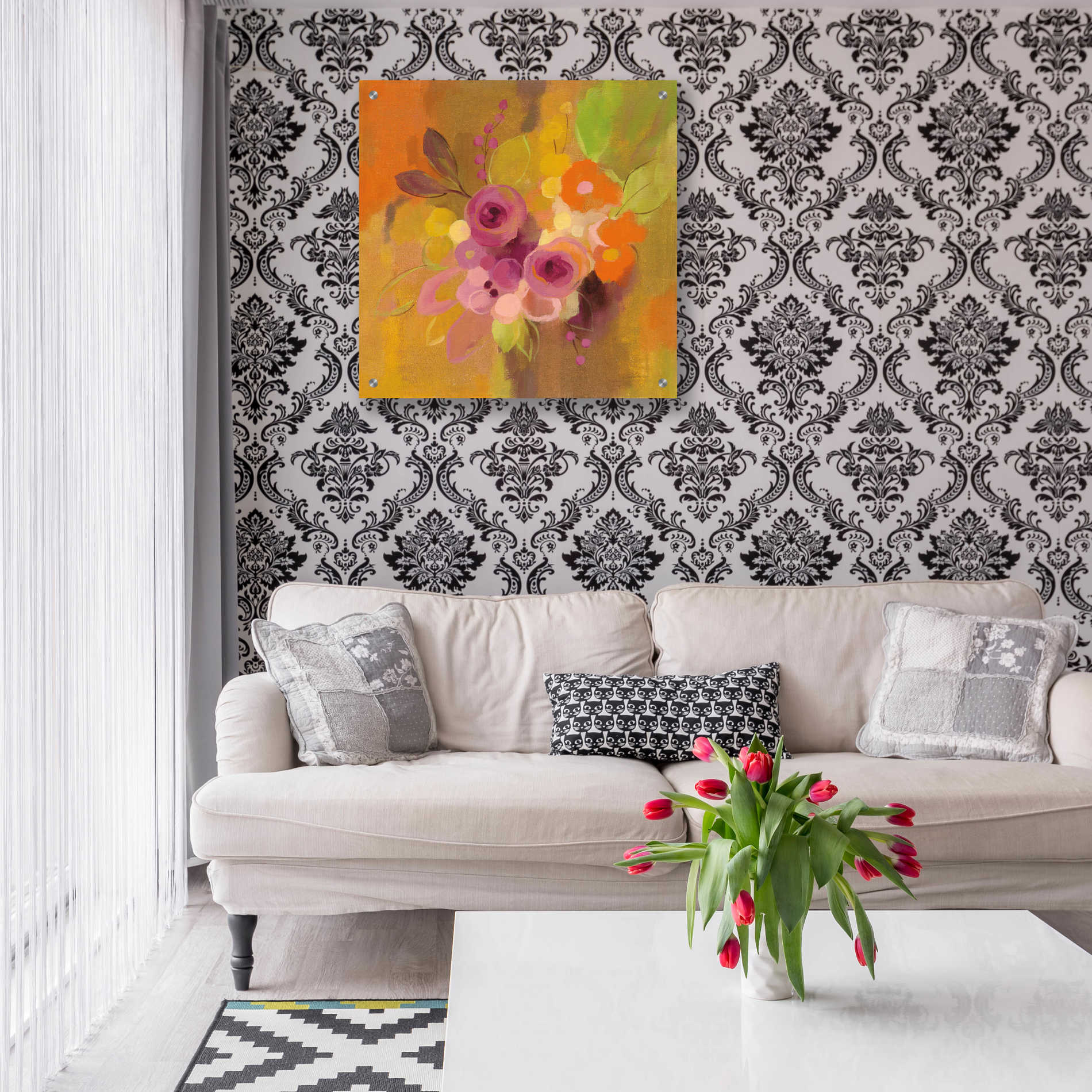 Epic Art 'Small Bouquet I' by Silvia Vassileva, Acrylic Glass Wall Art,24x24