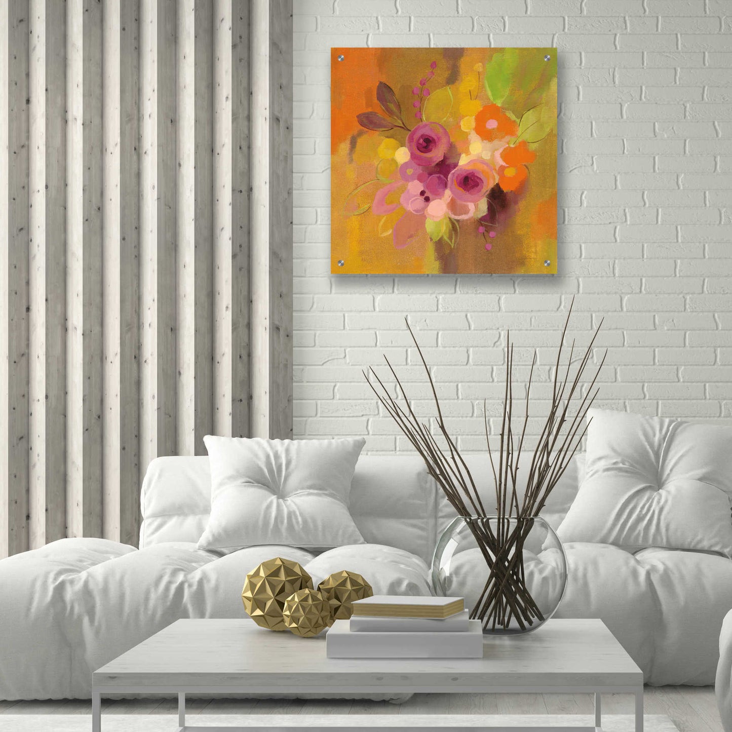 Epic Art 'Small Bouquet I' by Silvia Vassileva, Acrylic Glass Wall Art,24x24