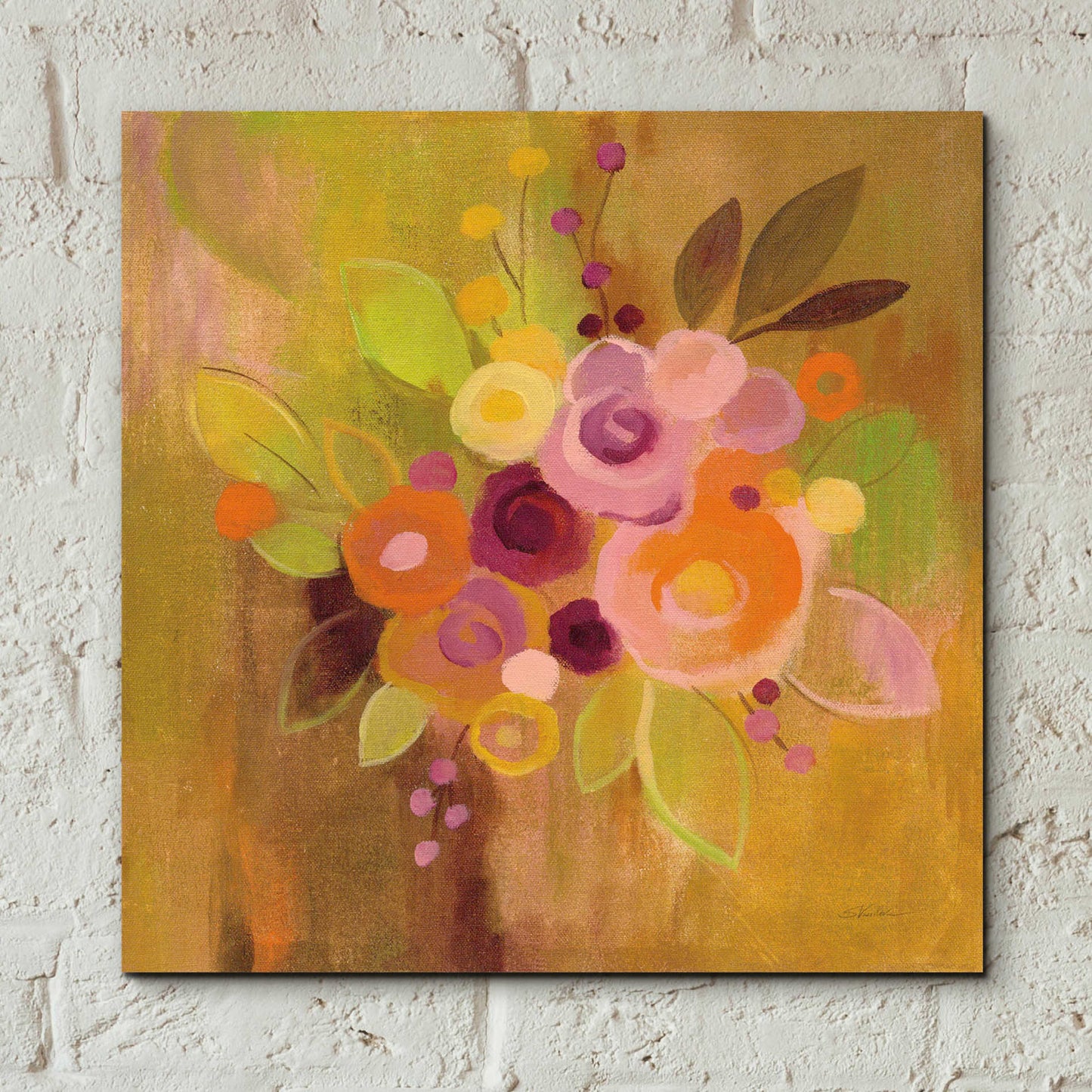 Epic Art 'Small Bouquet II' by Silvia Vassileva, Acrylic Glass Wall Art,12x12