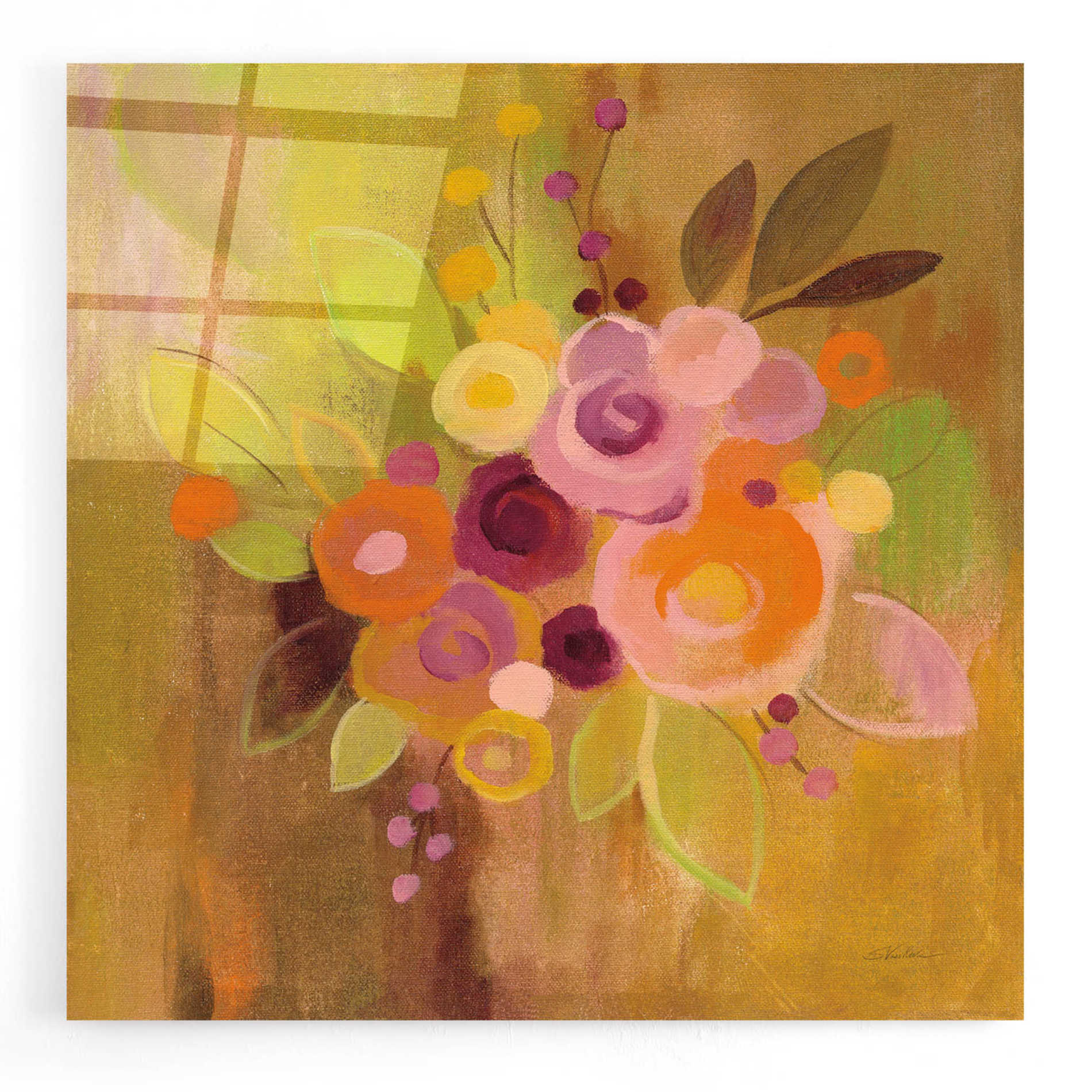 Epic Art 'Small Bouquet II' by Silvia Vassileva, Acrylic Glass Wall Art,12x12