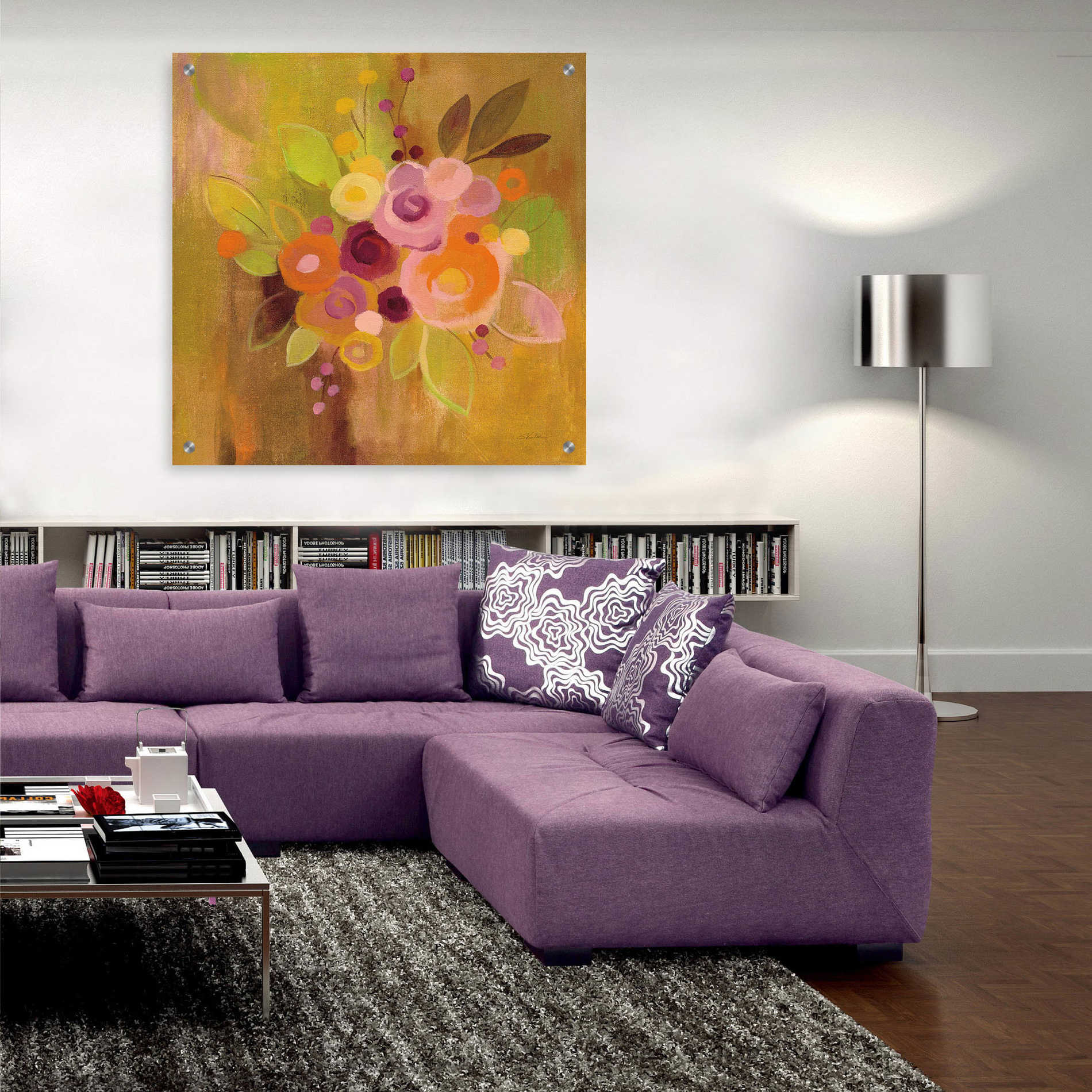 Epic Art 'Small Bouquet II' by Silvia Vassileva, Acrylic Glass Wall Art,36x36