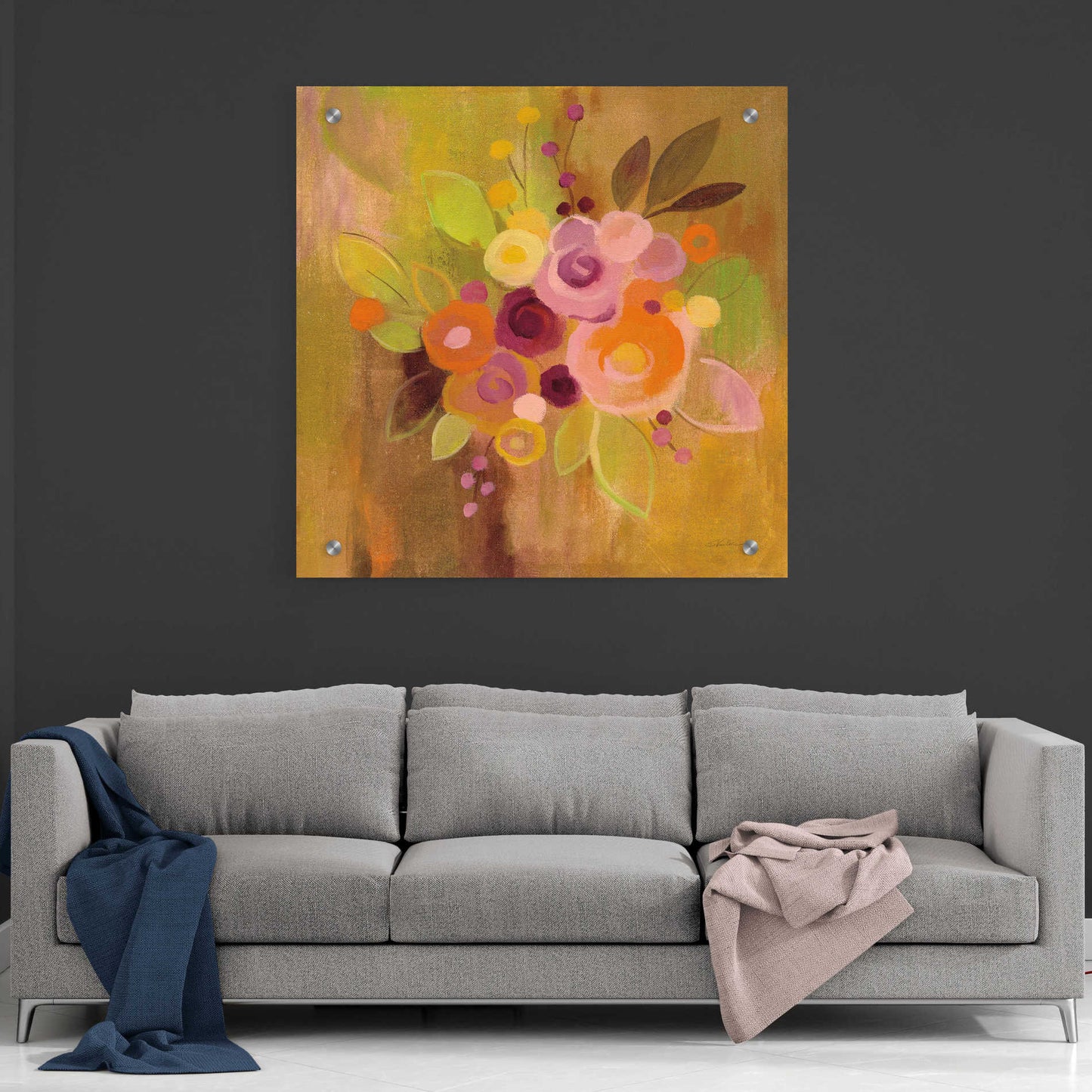 Epic Art 'Small Bouquet II' by Silvia Vassileva, Acrylic Glass Wall Art,36x36