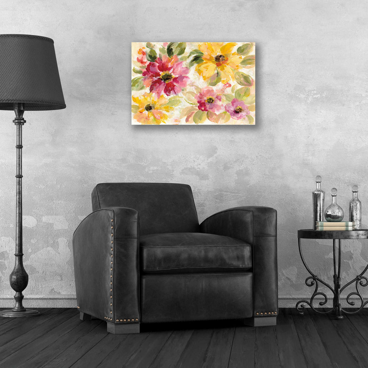 Epic Art 'Floral Radiance' by Silvia Vassileva, Acrylic Glass Wall Art,24x16