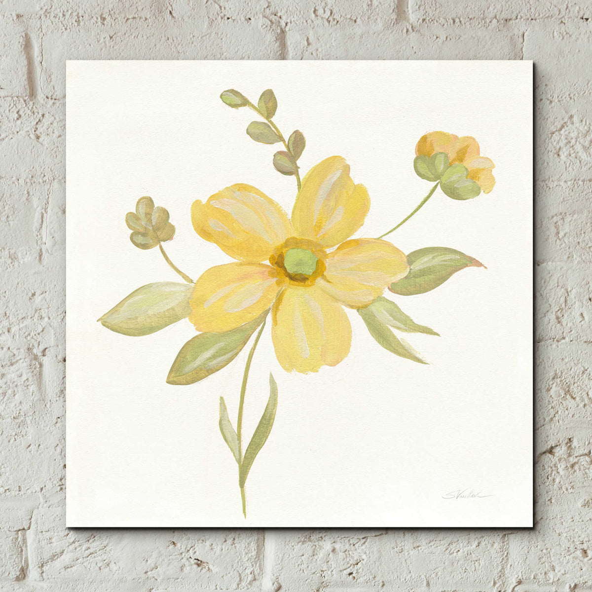 Epic Art 'June Bloom II' by Silvia Vassileva, Acrylic Glass Wall Art,12x12