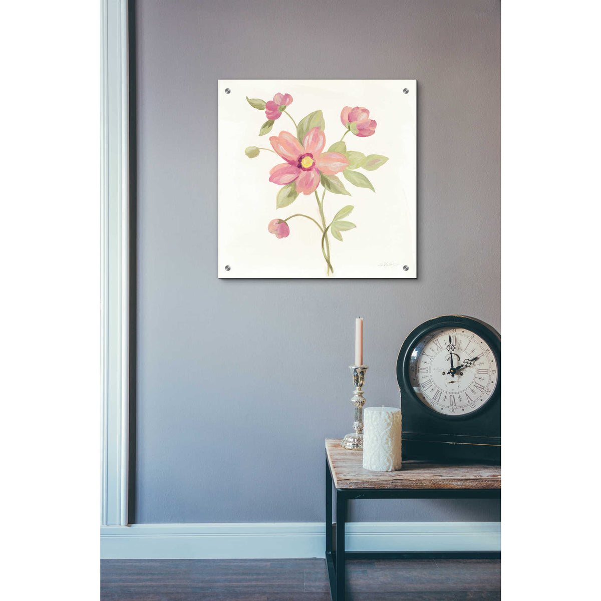 Epic Art 'June Bloom III' by Silvia Vassileva, Acrylic Glass Wall Art,24x24